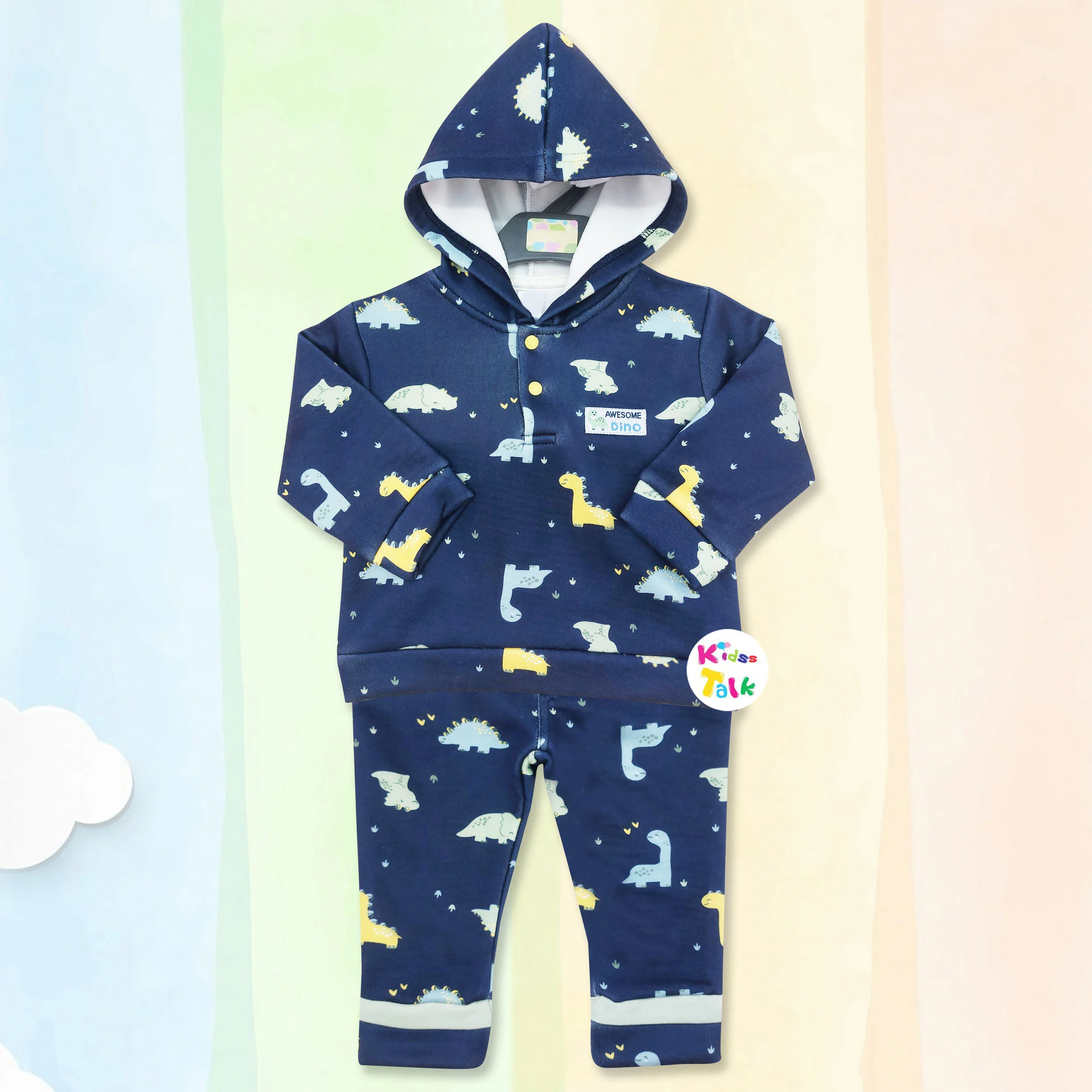 Polyfill Full Sleeve Windcheater Set - Navy Blue