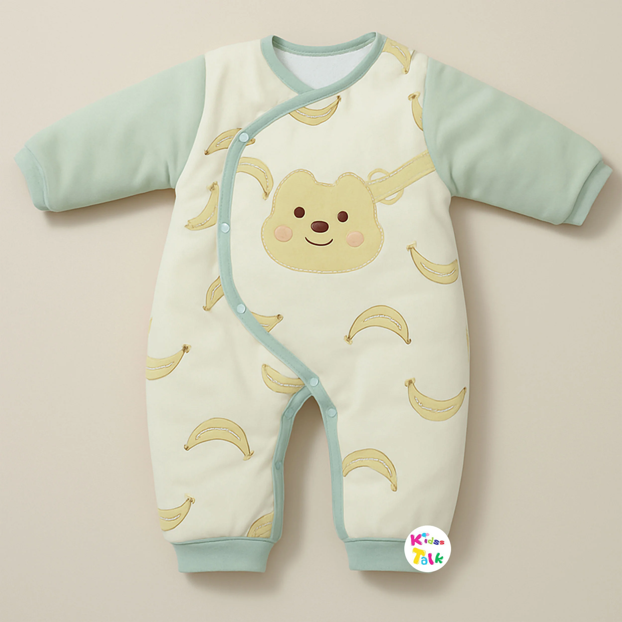 Polyfill Full Sleeve Romper - Mint Green