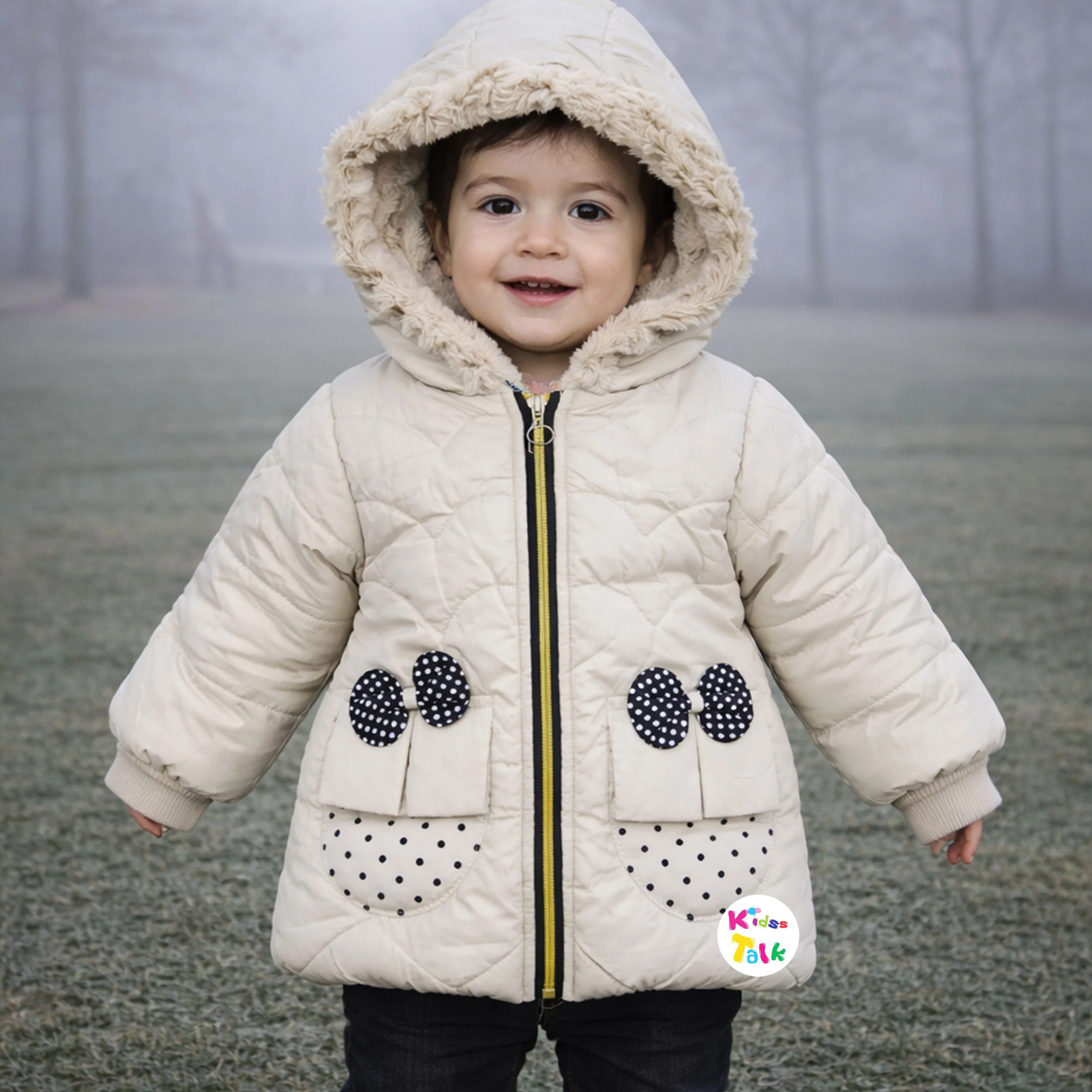 Light Weight Full Hooded Jacket - Beige