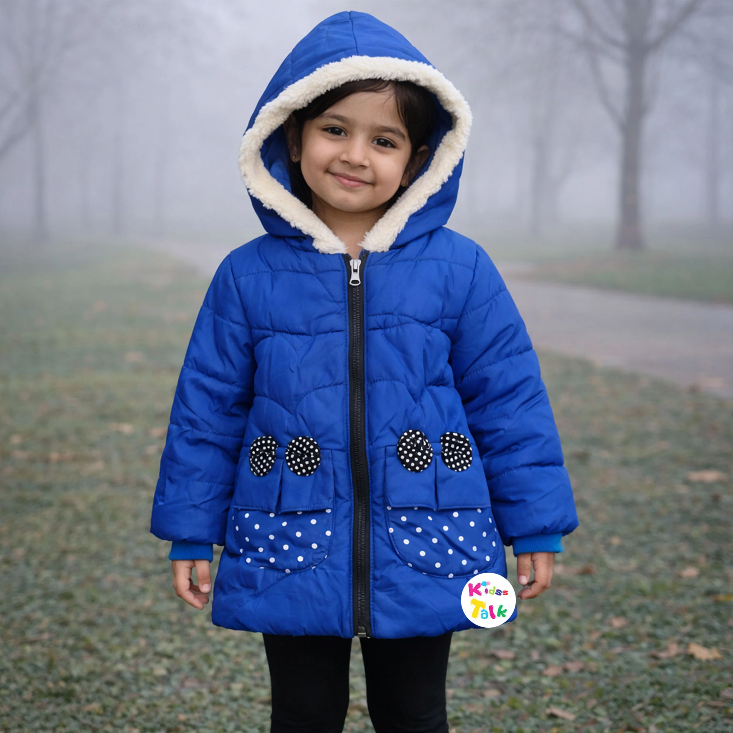 Light Weight Full Hooded Jacket - Blue