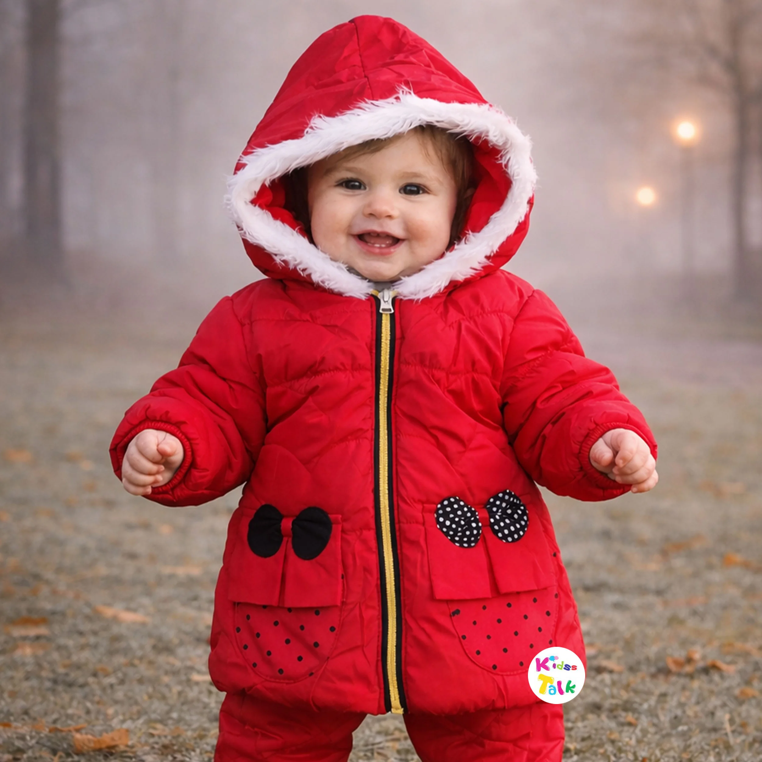 Light Weight Full Hooded Jacket - Red