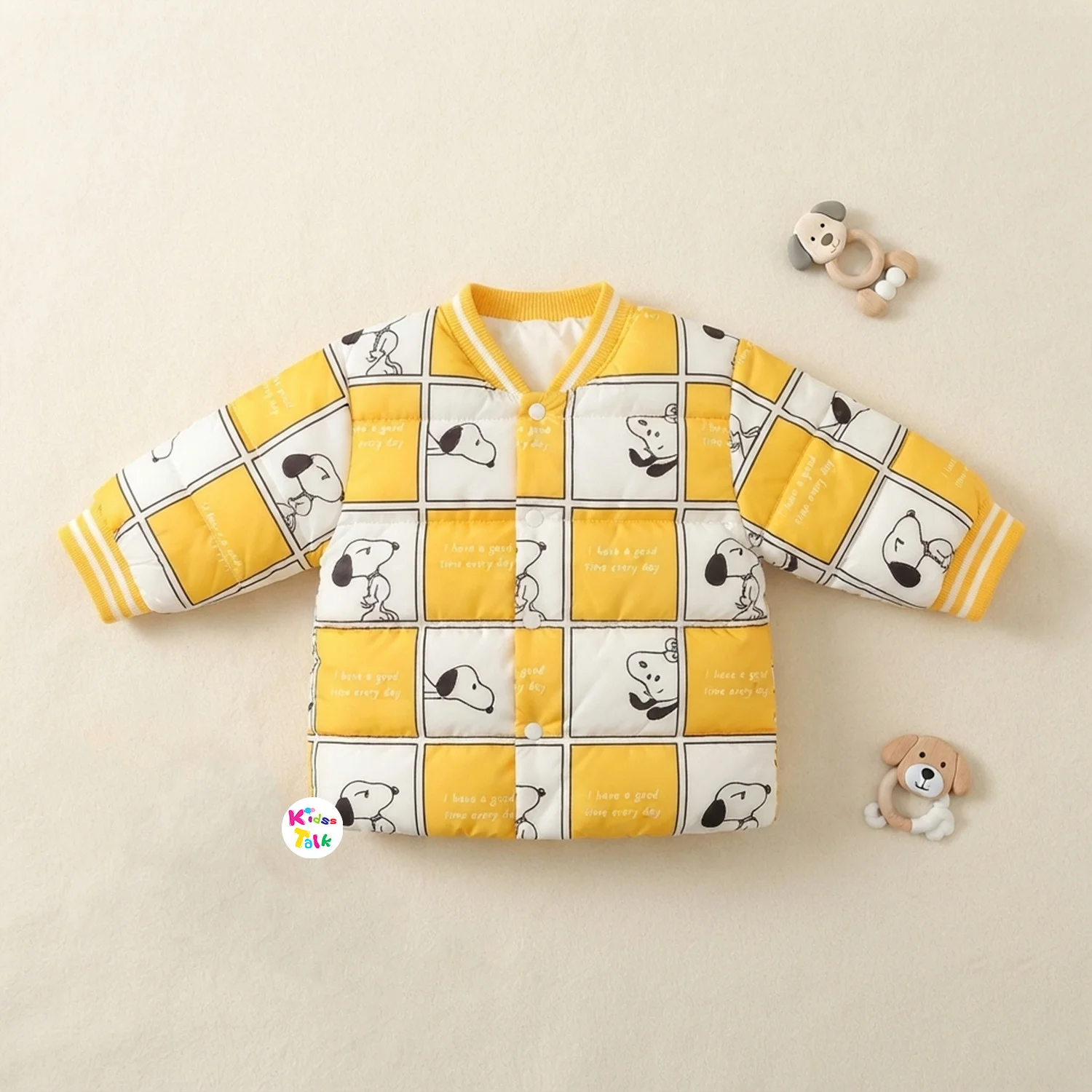 Polyfill Full Sleeve Cute Jacket - Yellow