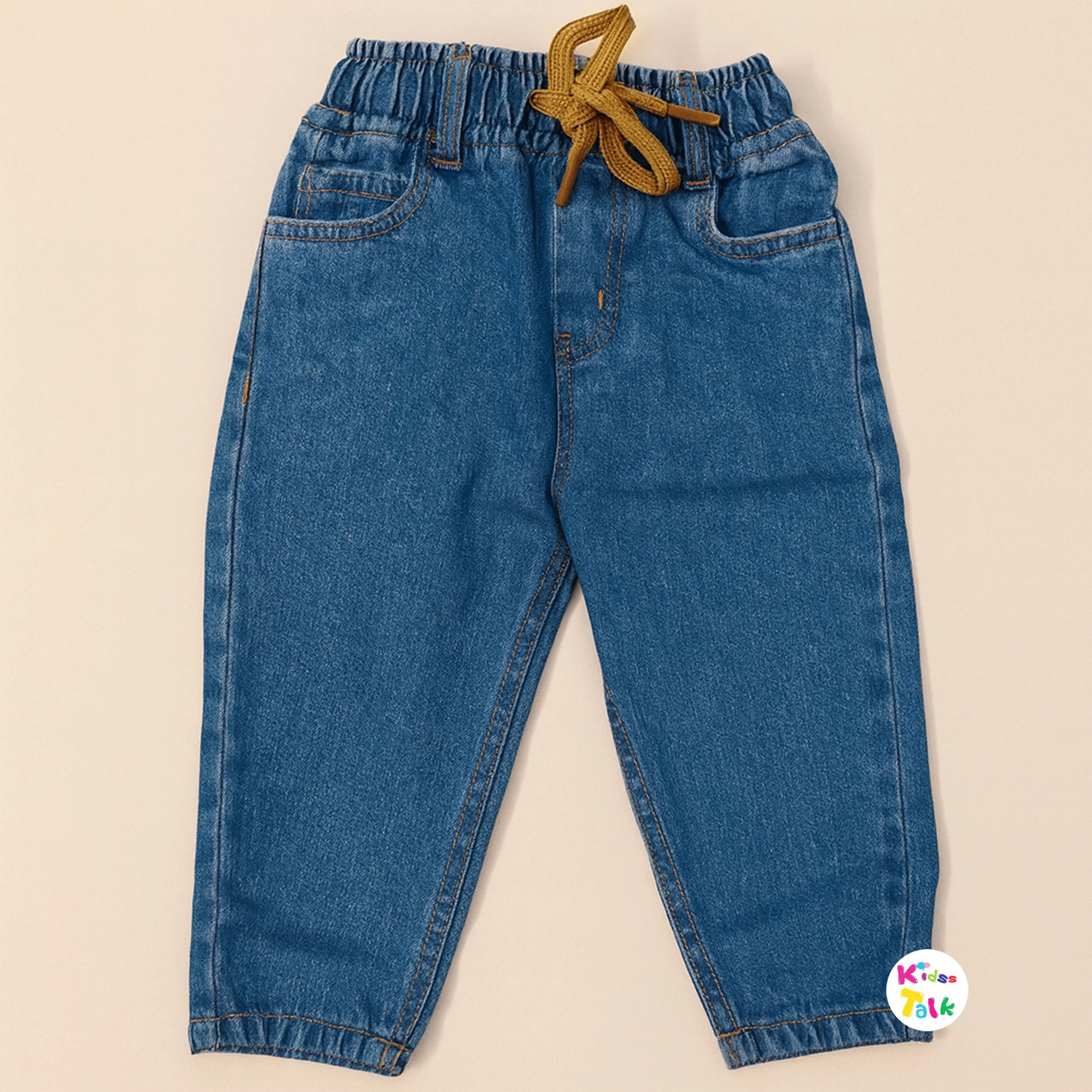 Denim Regular Fit Full Length Pant - Denim Blue