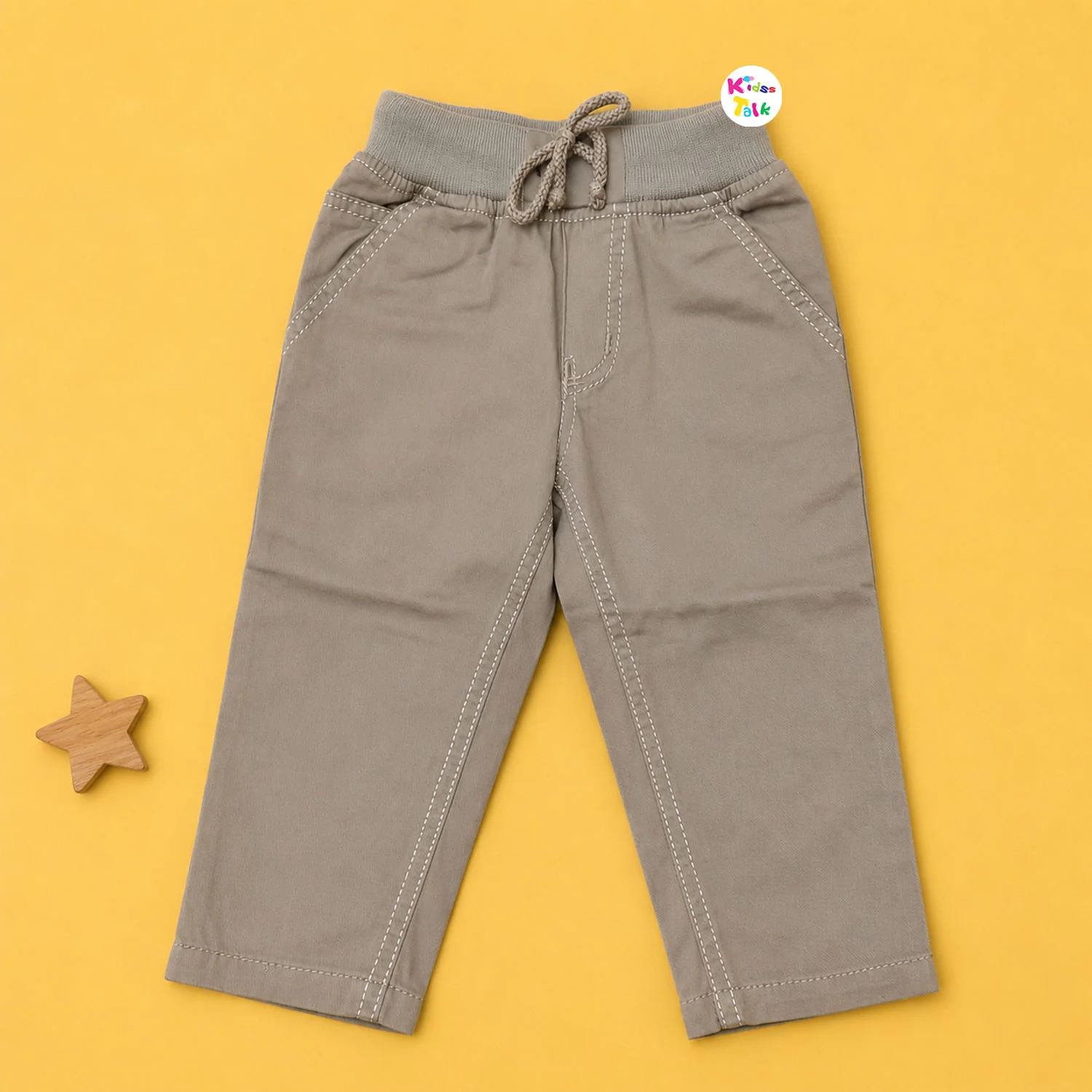 Cotton Full Length Pant - Dark Grey