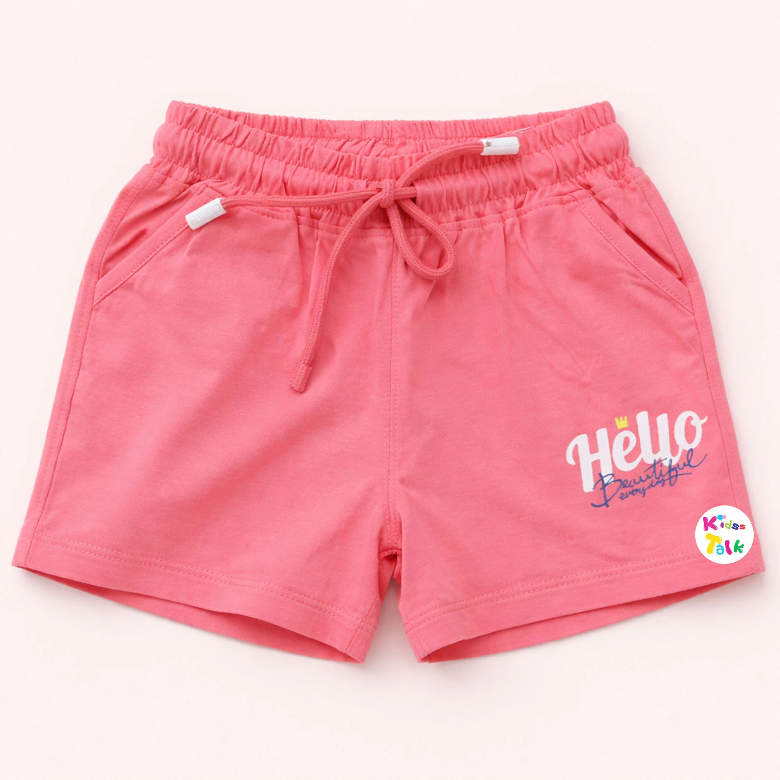 Cotton Regular Fit Printed Shorts - Hot Pink