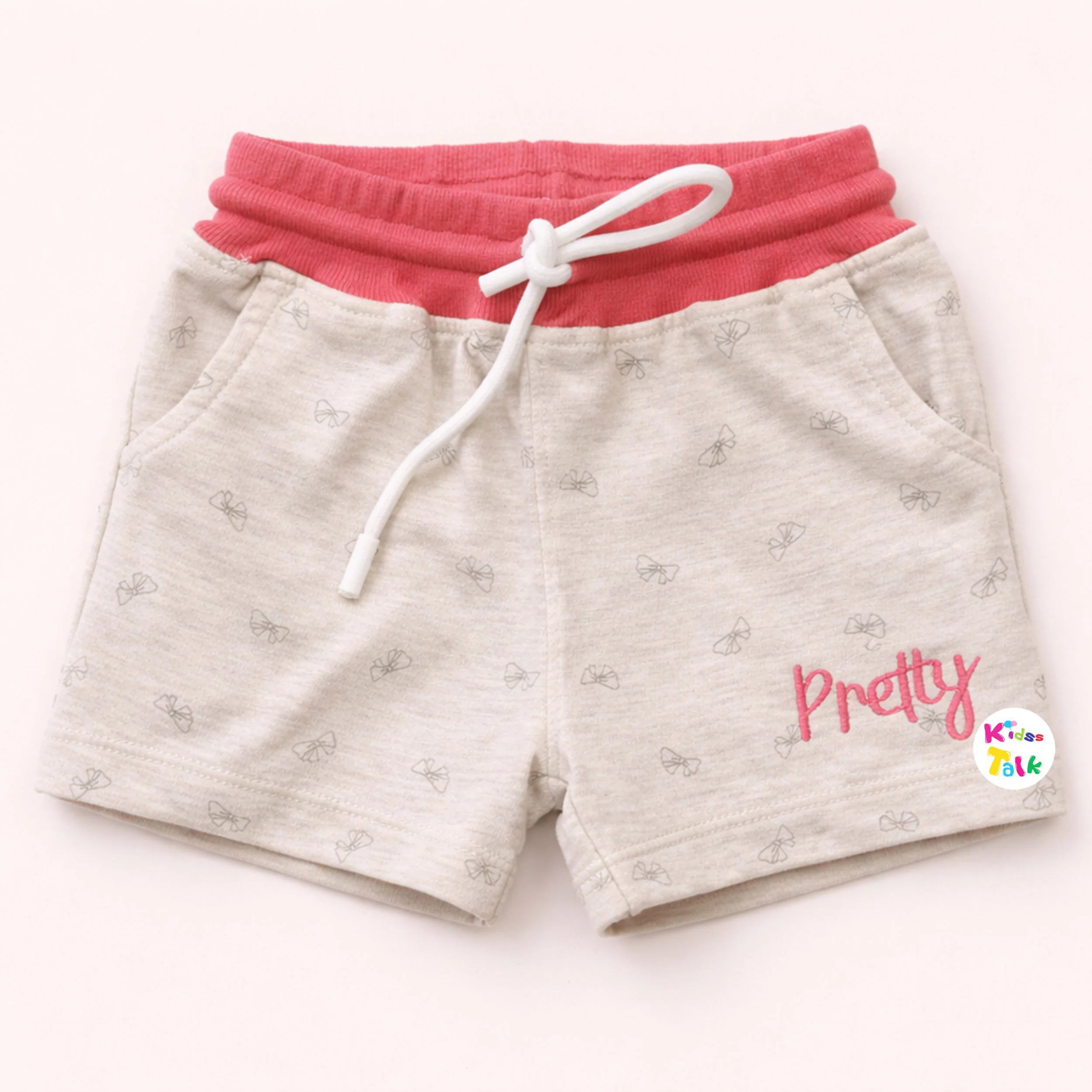 Cotton Regular Fit Printed Shorts - Cream