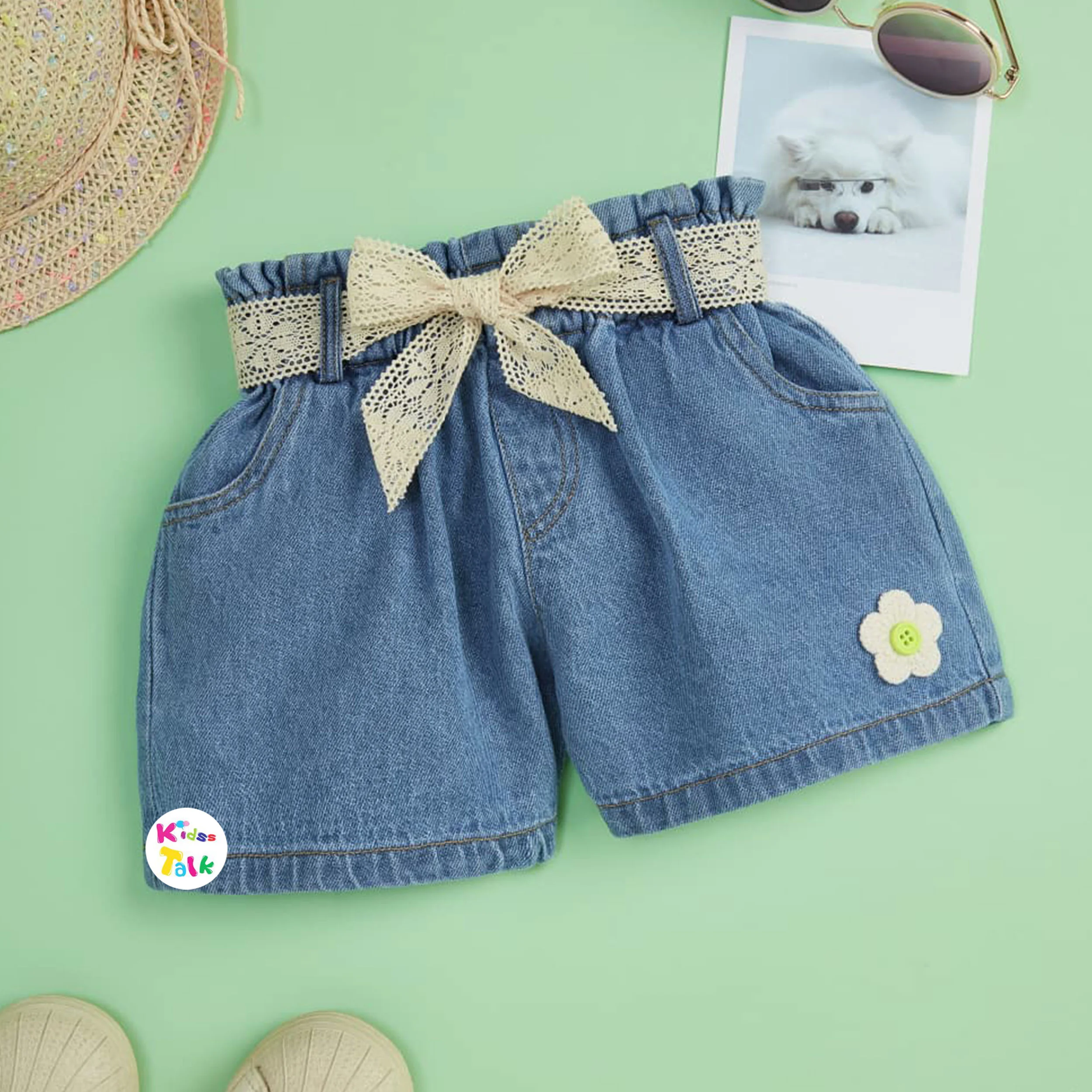 Denim Regular Fit Shorts - Denim Blue