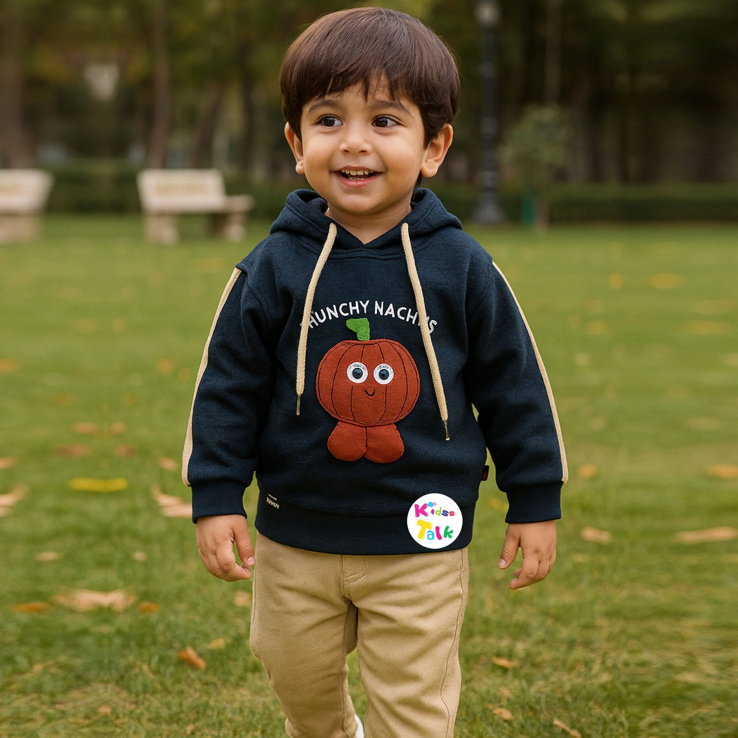 Cotton Knitted Full Sleeve T-shirt & Full Pant - Green