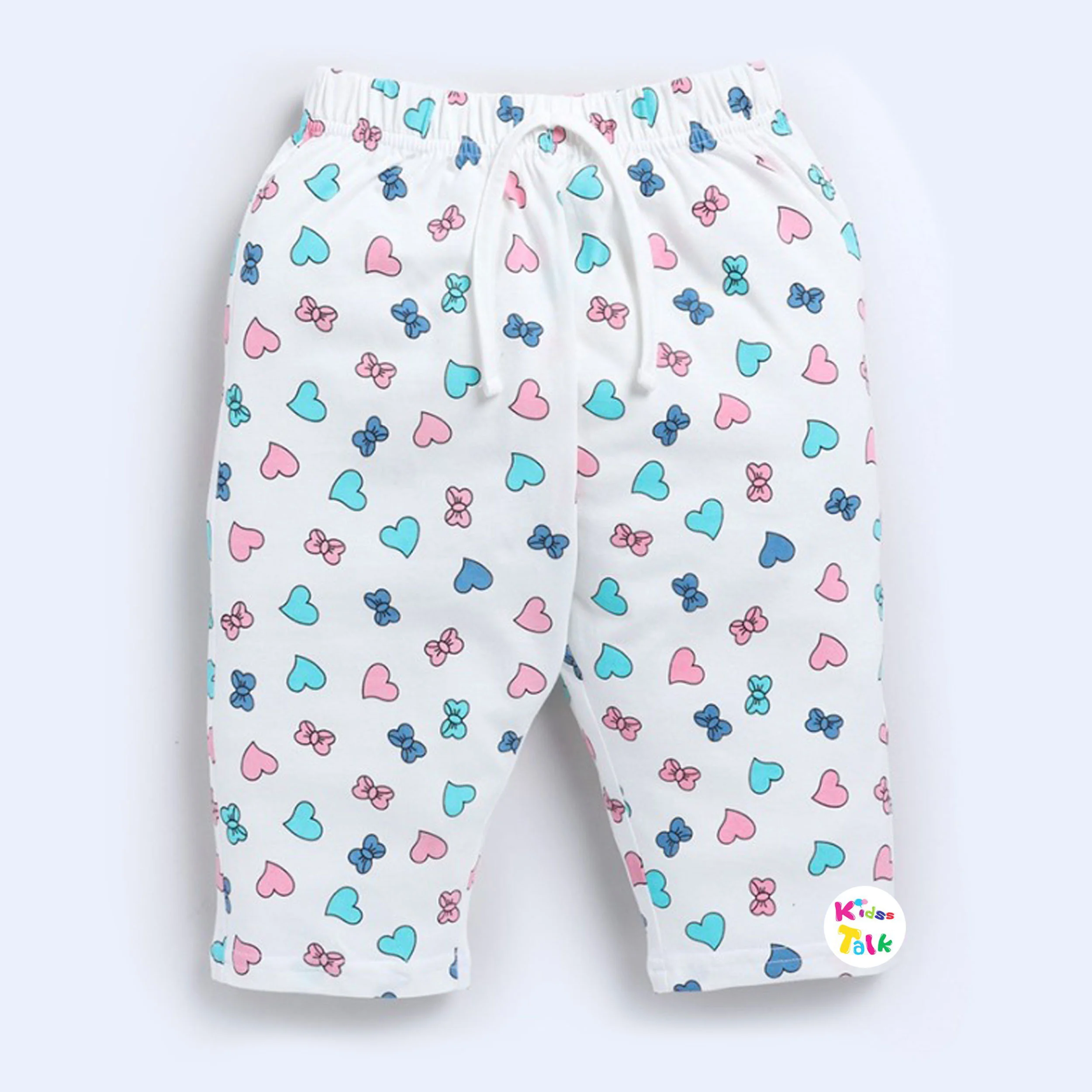 Cute Printed Capri - White