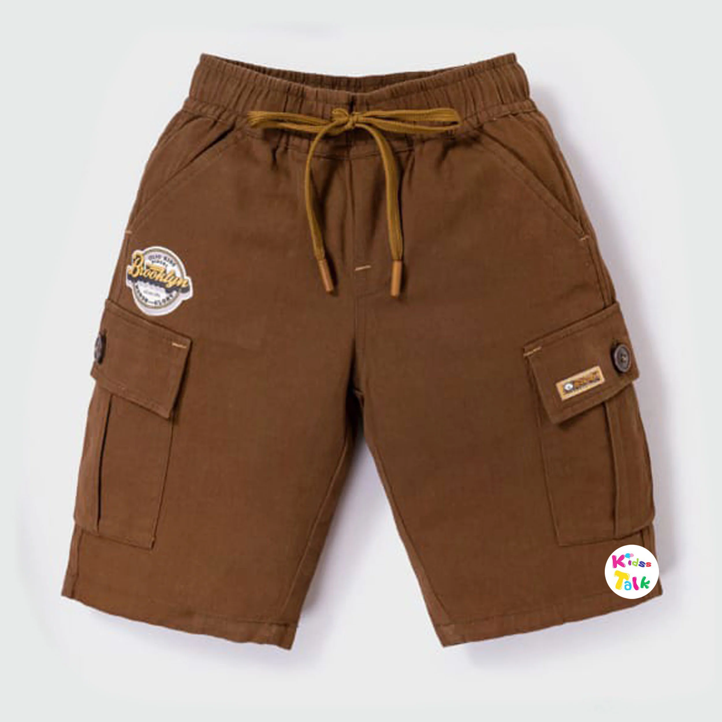 Cotton Regular Fit Cargo Bermudas - Brown