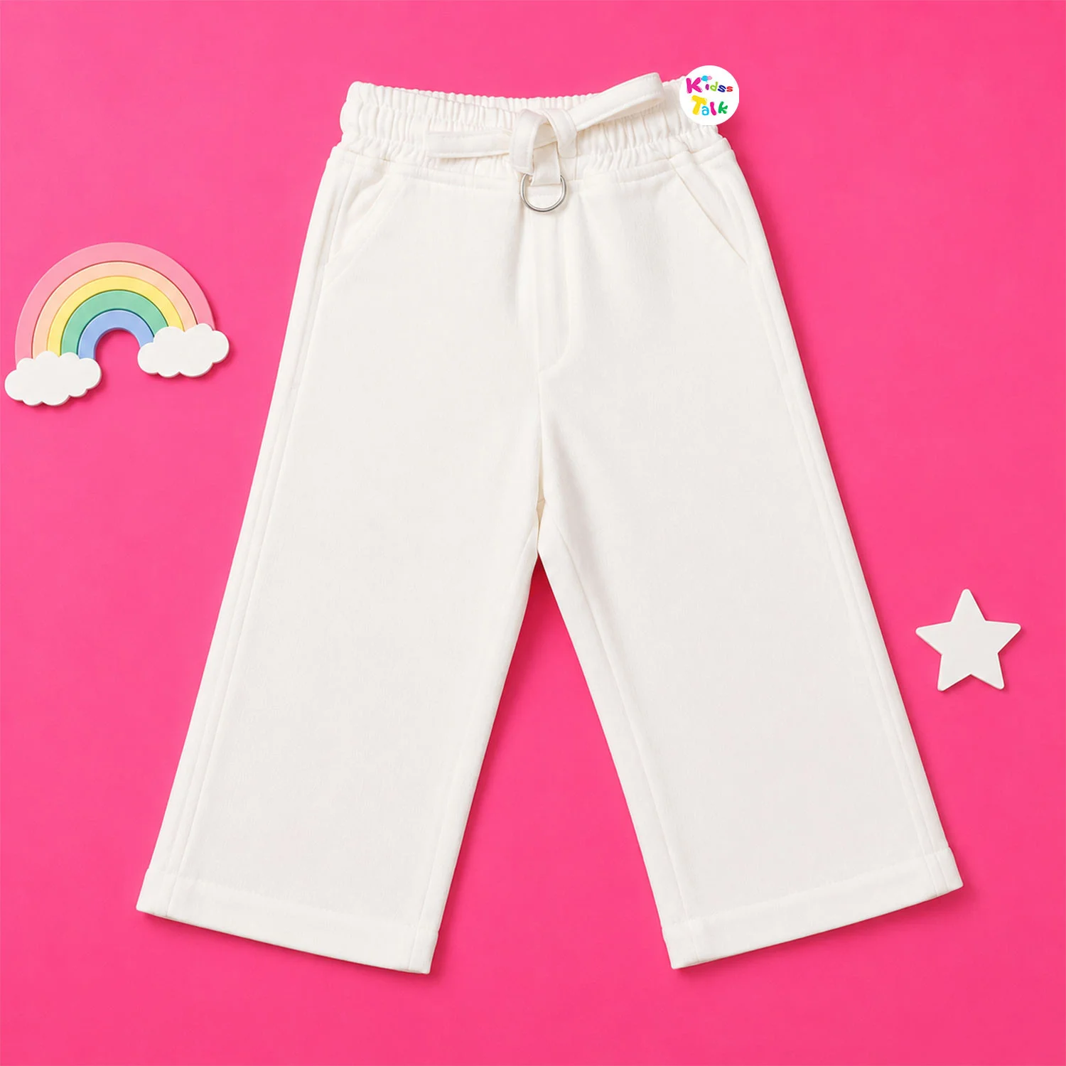 Soft Muslin Full Length Pant - White