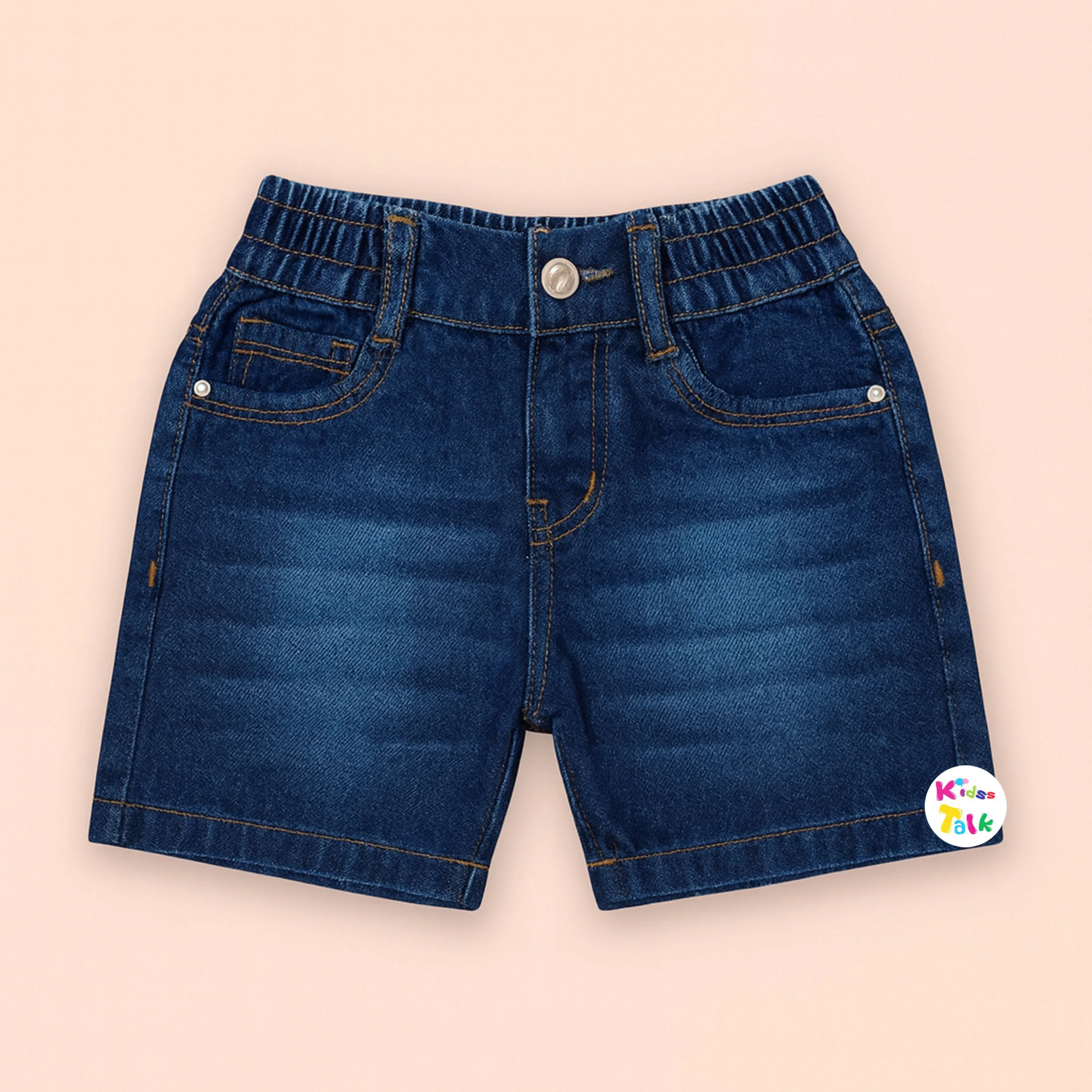 Denim Regular Fit Half Pant - Denim Blue