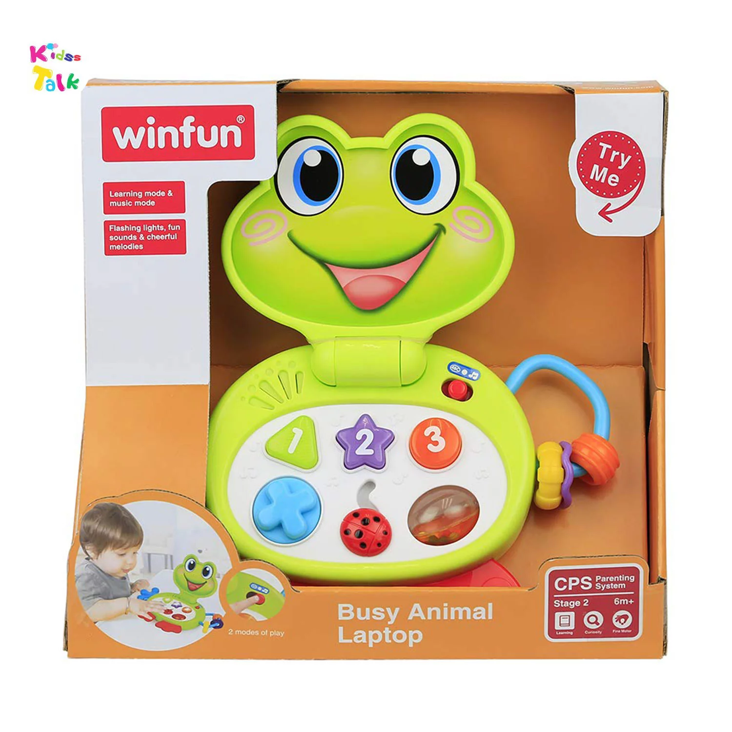 Winfun Nusy Animal Froggy Laptop - Educational Toy Laptop For Toddlers