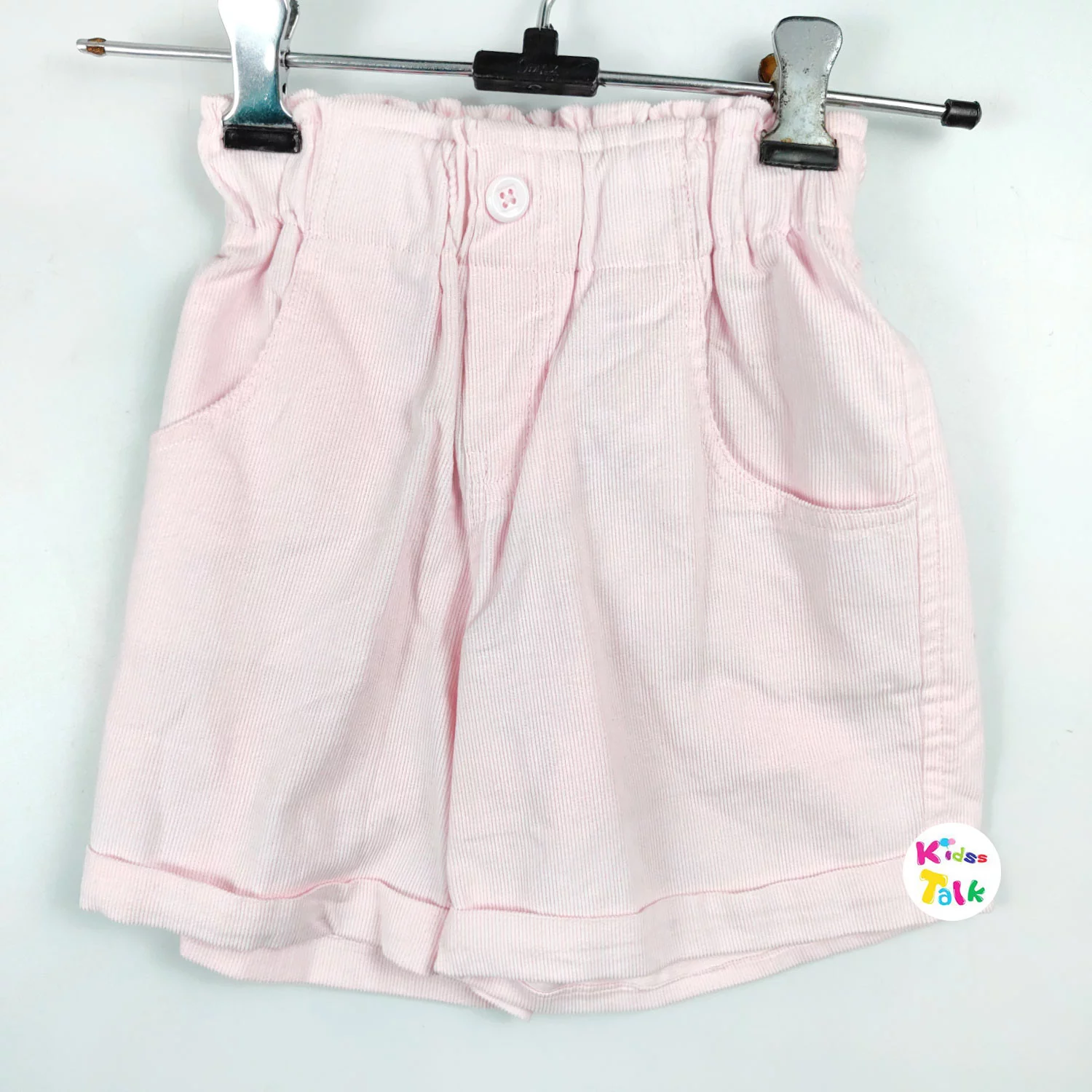 Cotton Knitted Regular Fit Shorts -baby Pink
