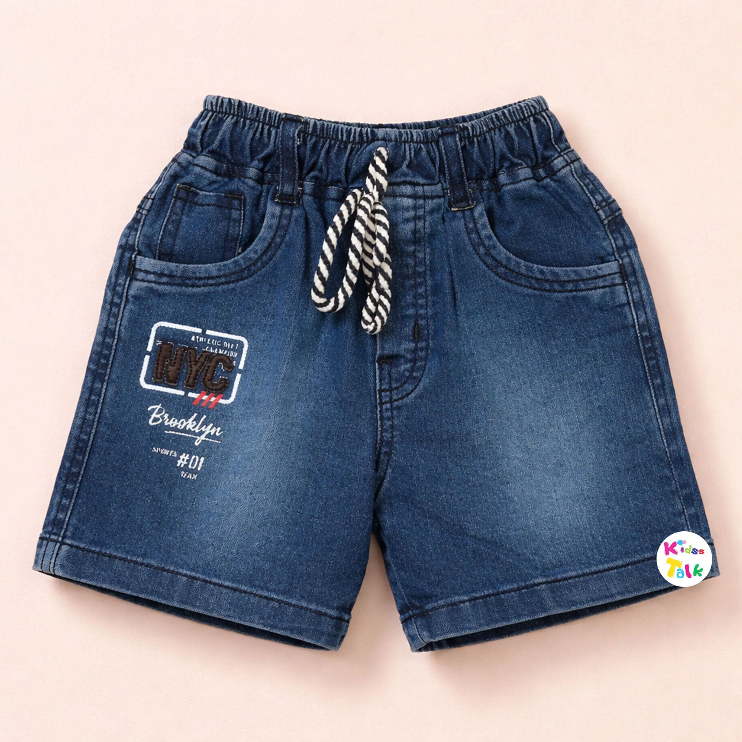 Denim Regular Fit Half Pant - Denim Blue