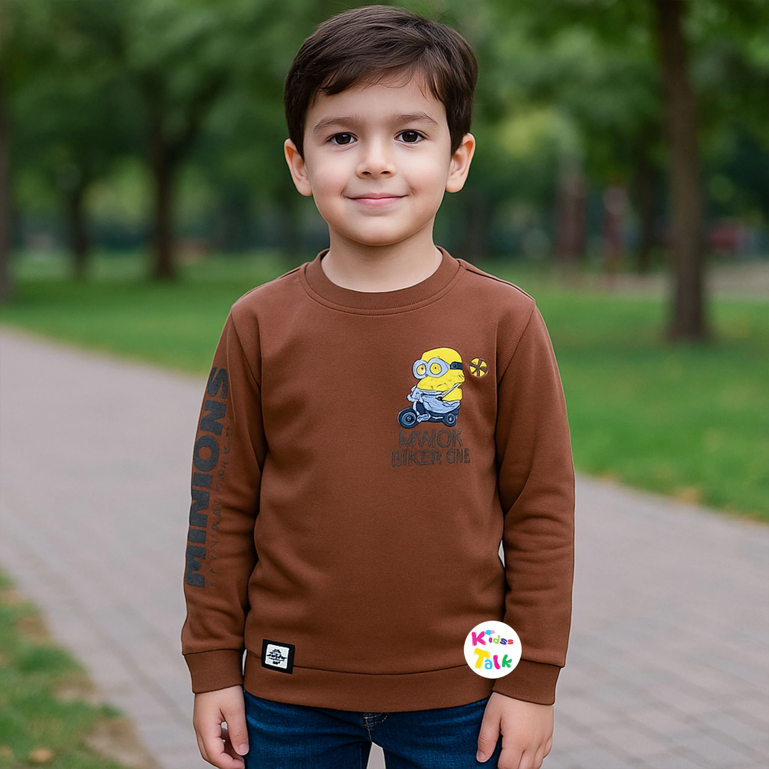 Lycra Full Sleeve T-shirt - Brown