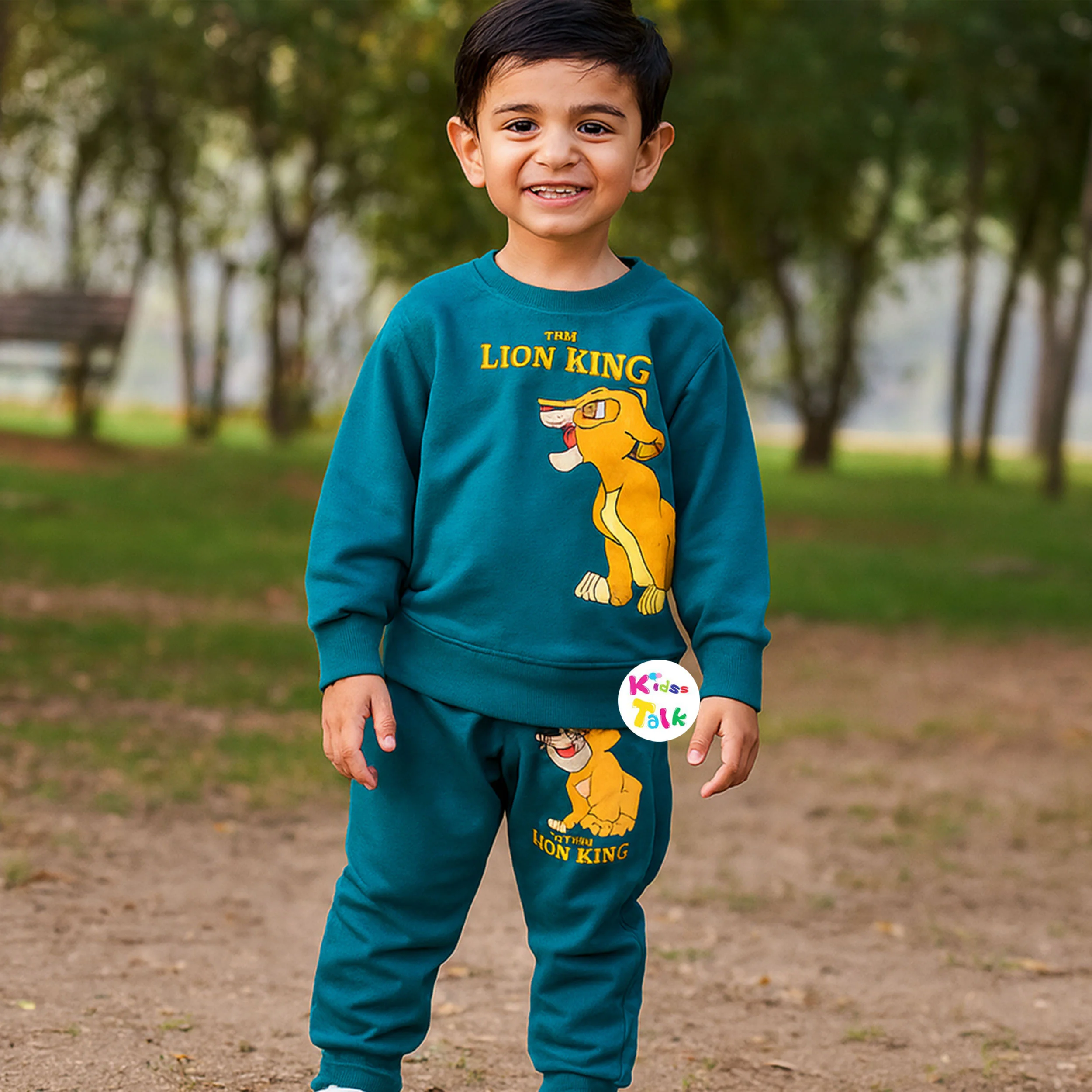 Cotton Knitted Half Sleeve T-shirt & Half Pant - Green