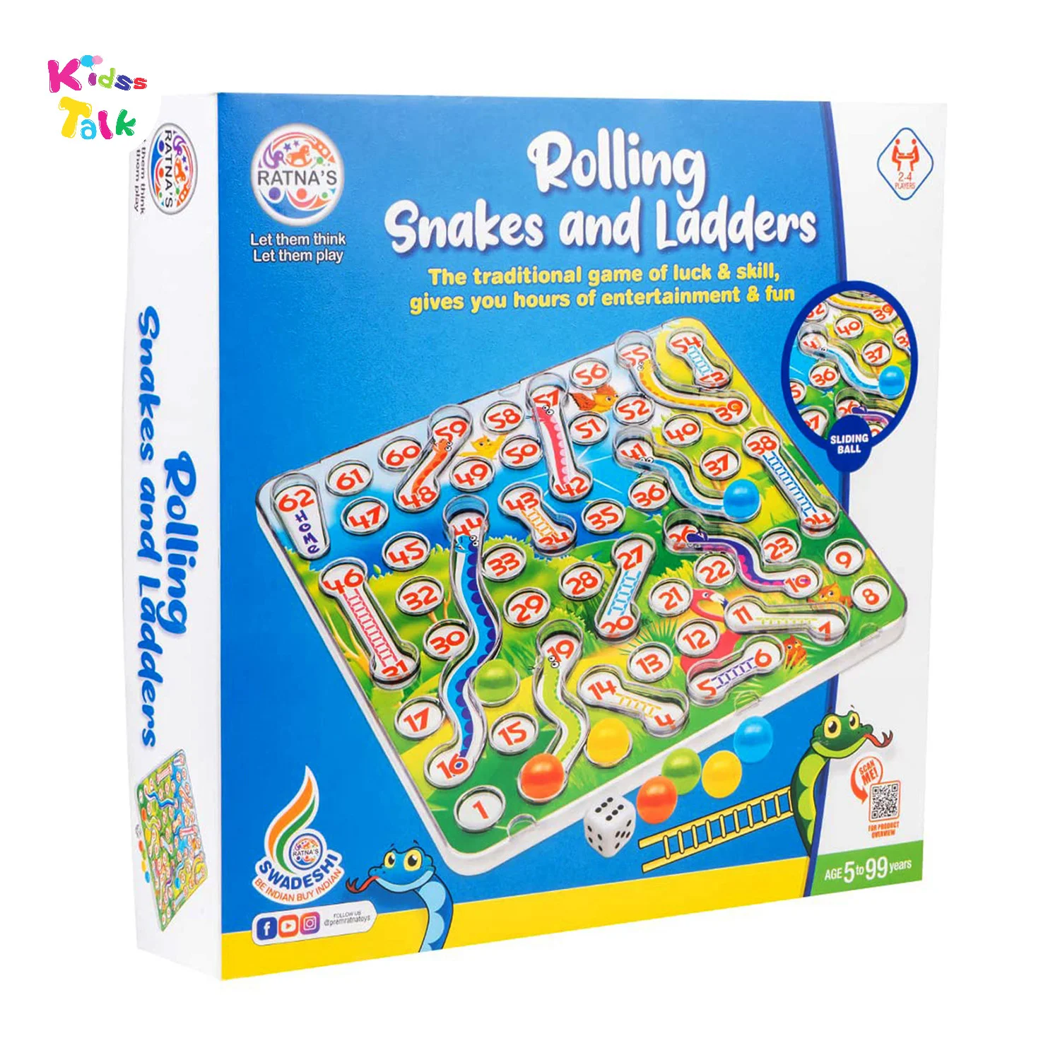 Ratnas Rolling Snakes And Ladders