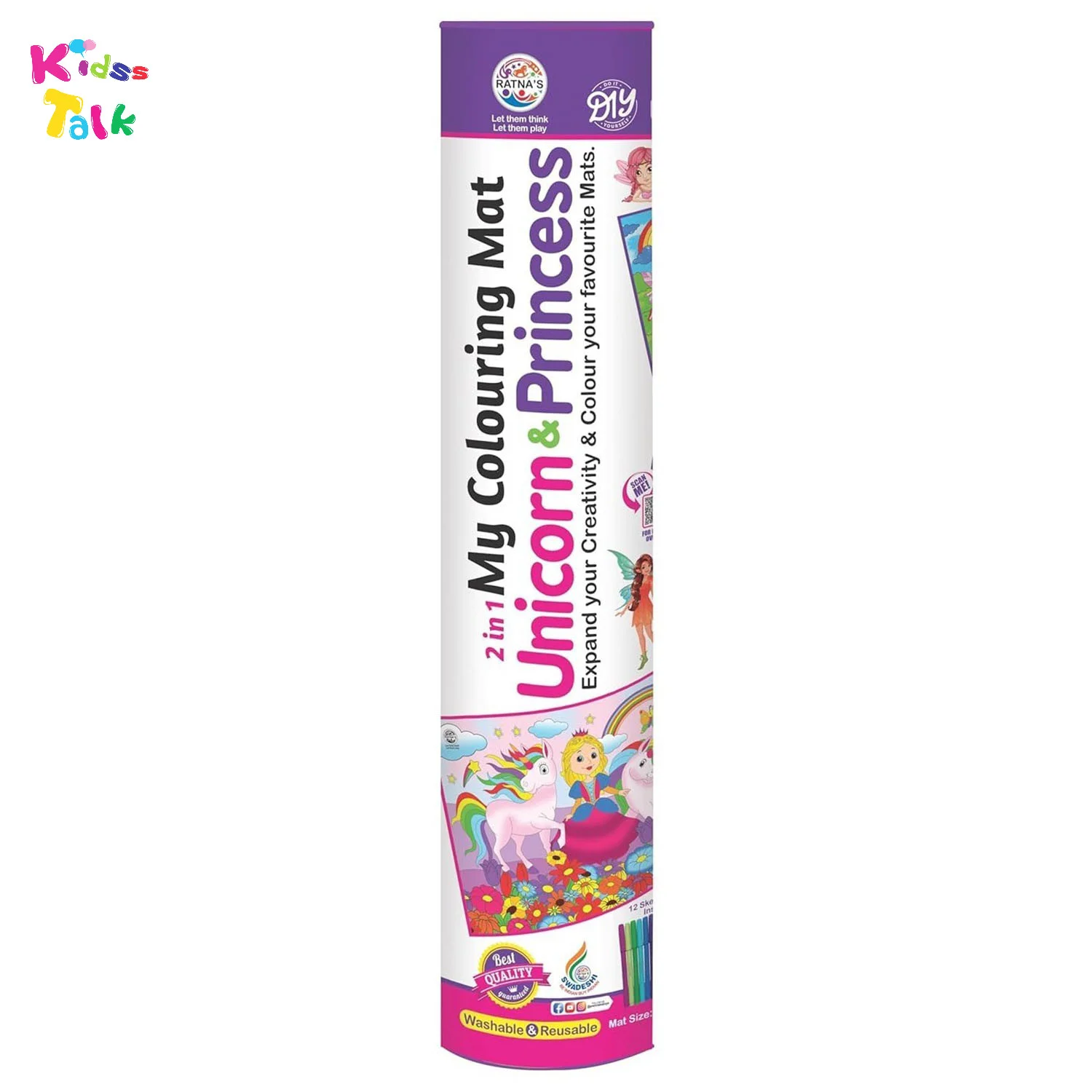 Ratnas My Colouring Mat Unicorn N Princess