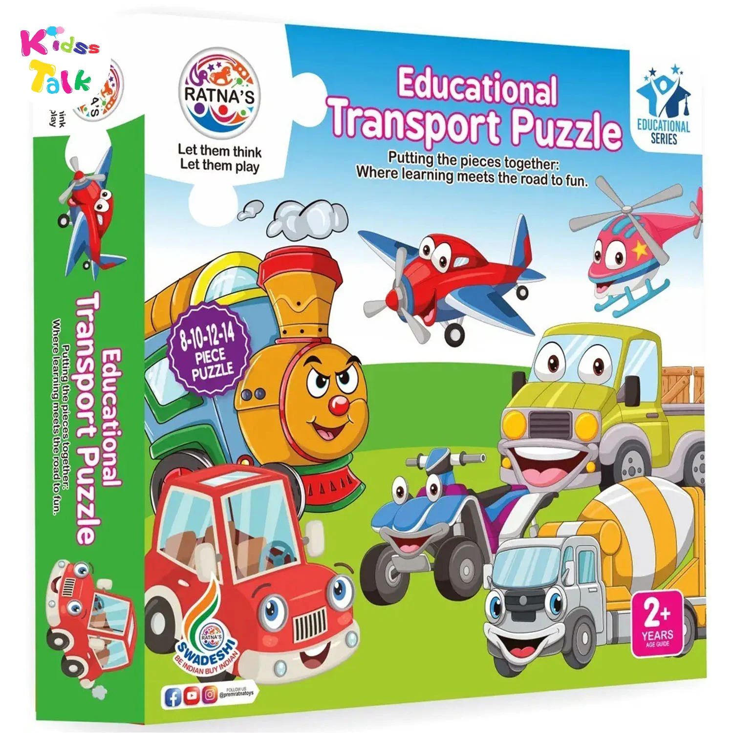 Ratnas Educational Puzzle Transport