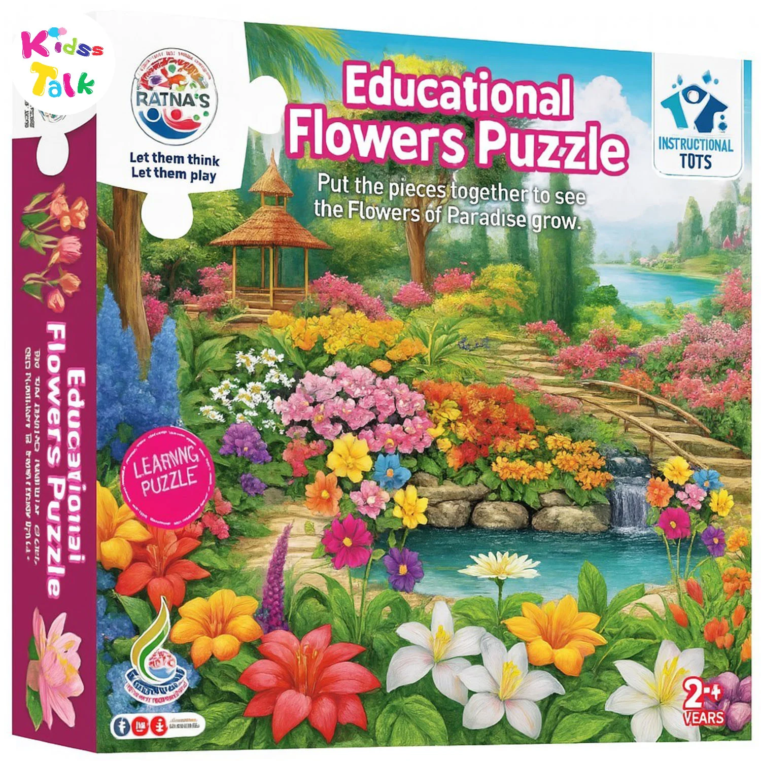 Ratnas Educational Puzzle Flowers