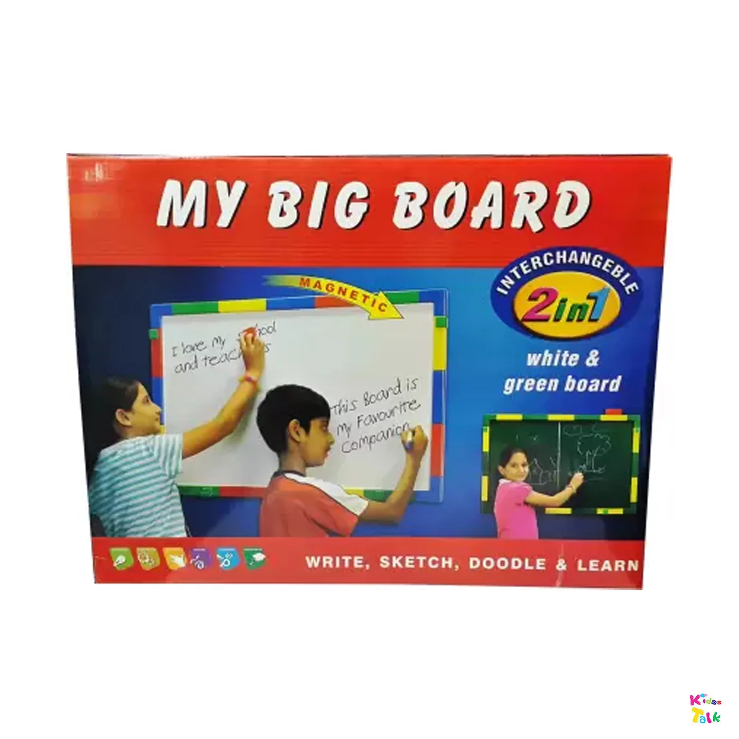 Zephyr  My Big Board 2 In 1 White And Green Board Big

 My Big Board