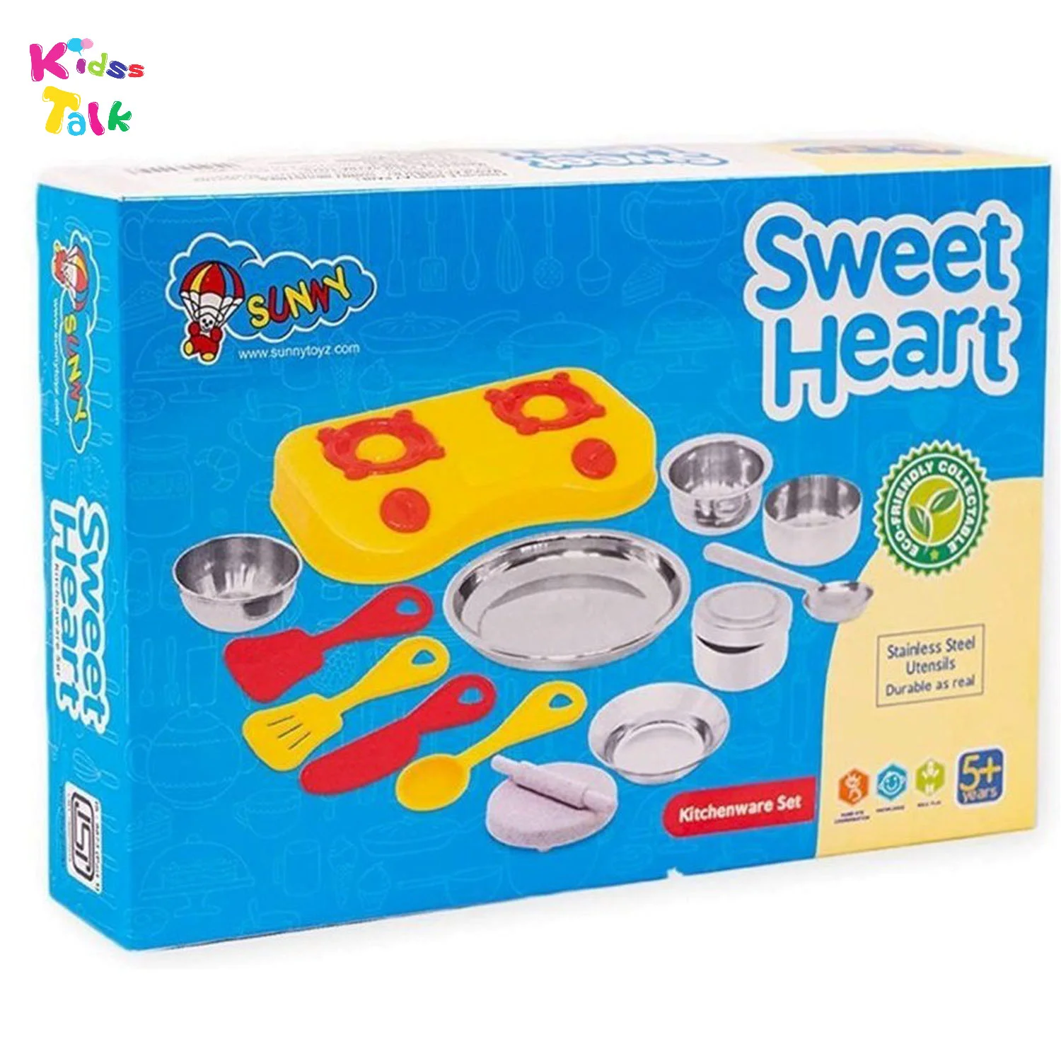 Sweet Heart Stainless Steel Kitchen Set