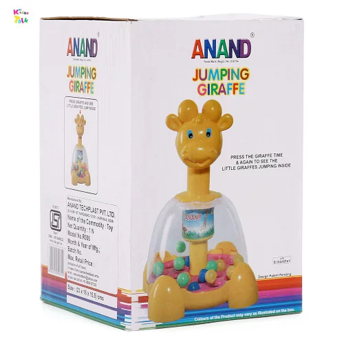 Anand Spinner Push And Spin Jumping Giraffe  Hand N Eye Co-ord