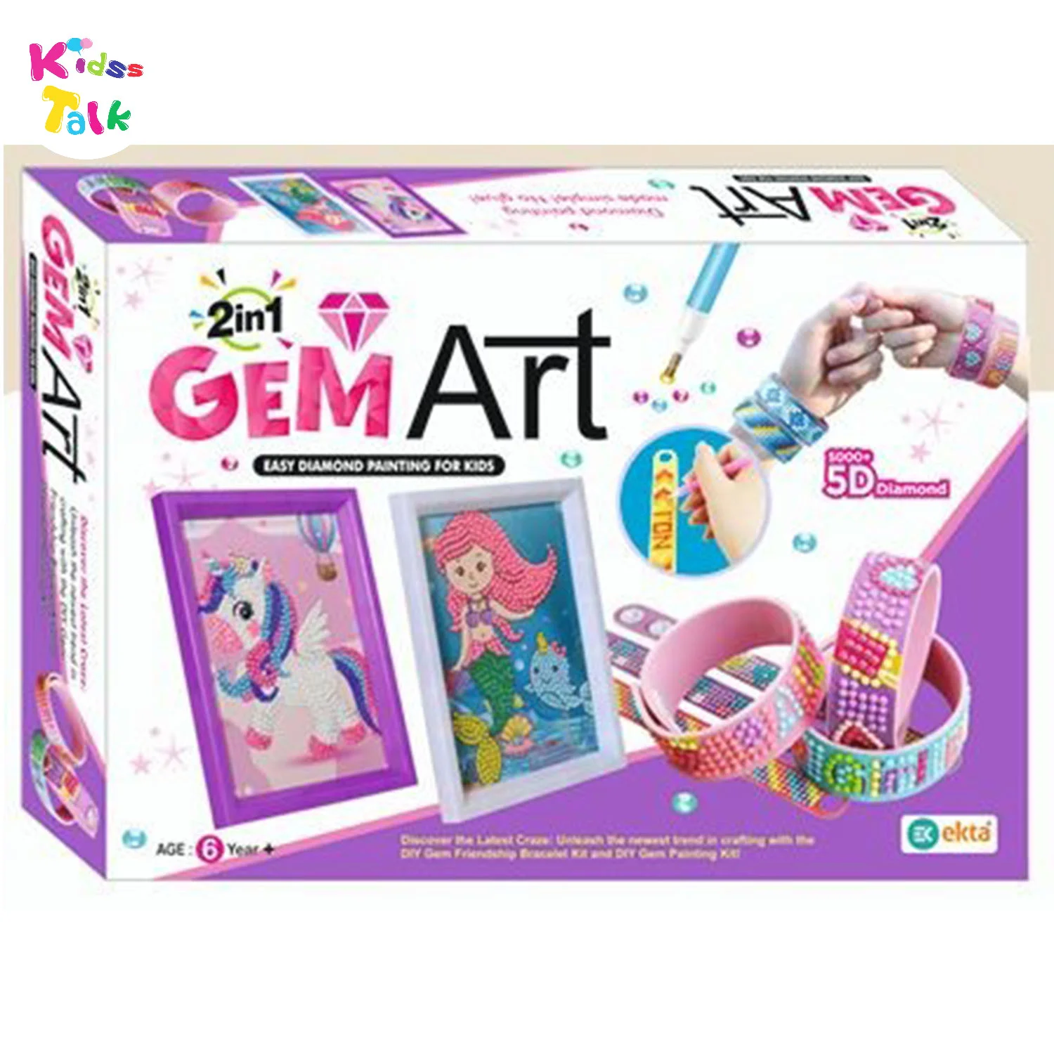 Ekta 2 In 1 Gem Art