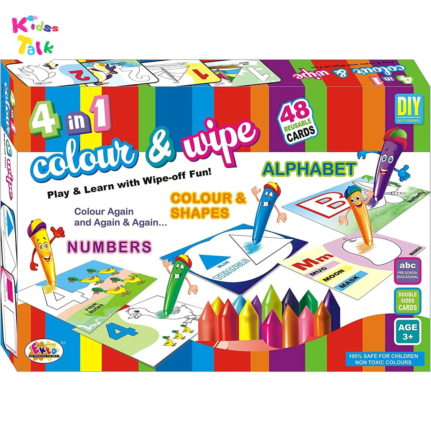 Ekta Colour N Wipe 4 In 1