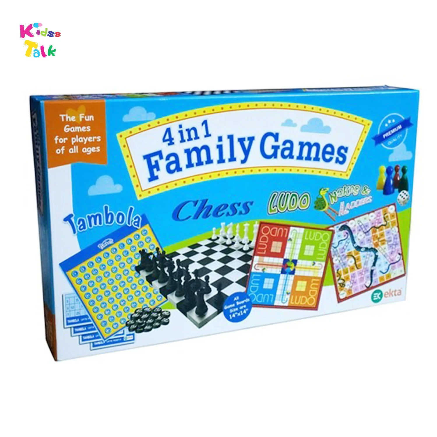 Ekta Family Games 4 In 1