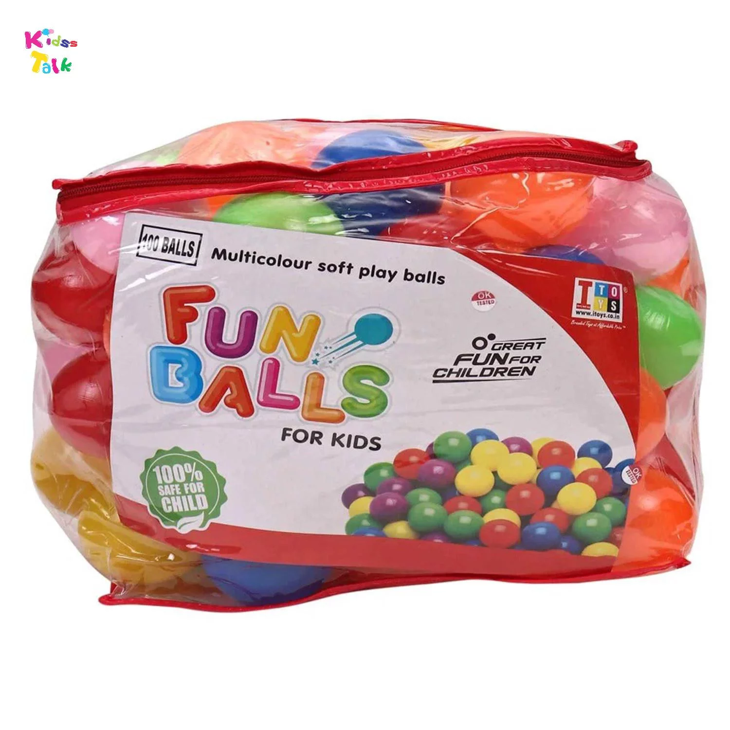 Itoys Fun Balls With Multicolour,100 Pieces