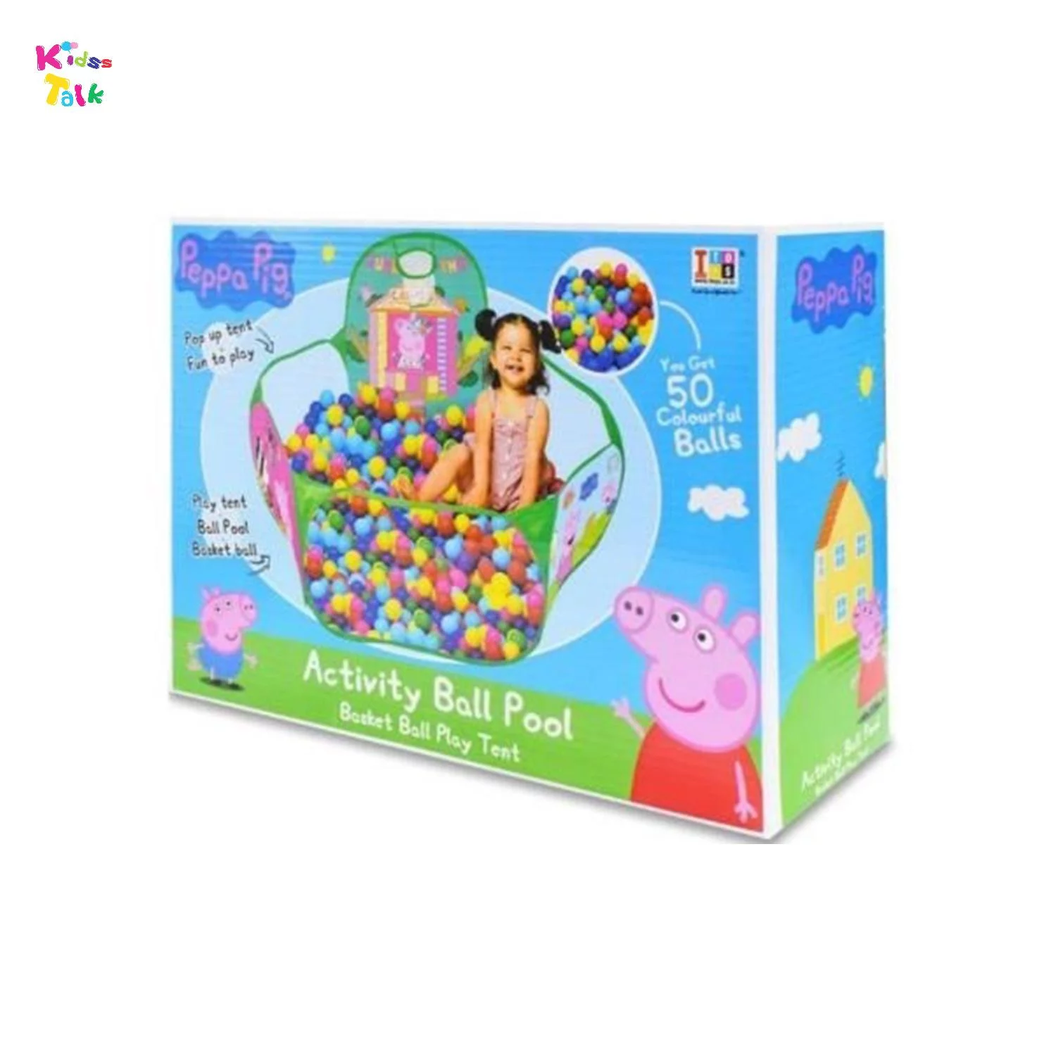 Intex Foldable Activity Ball Pool With Basketball Hoop And 50 Balls, Frozen