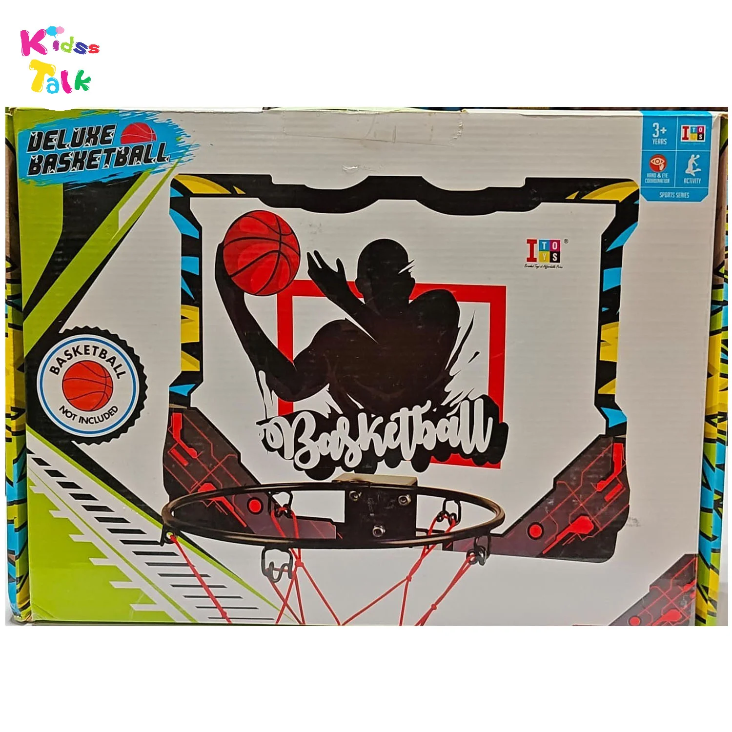 Itoys Deluxe Wooden Basketball Board