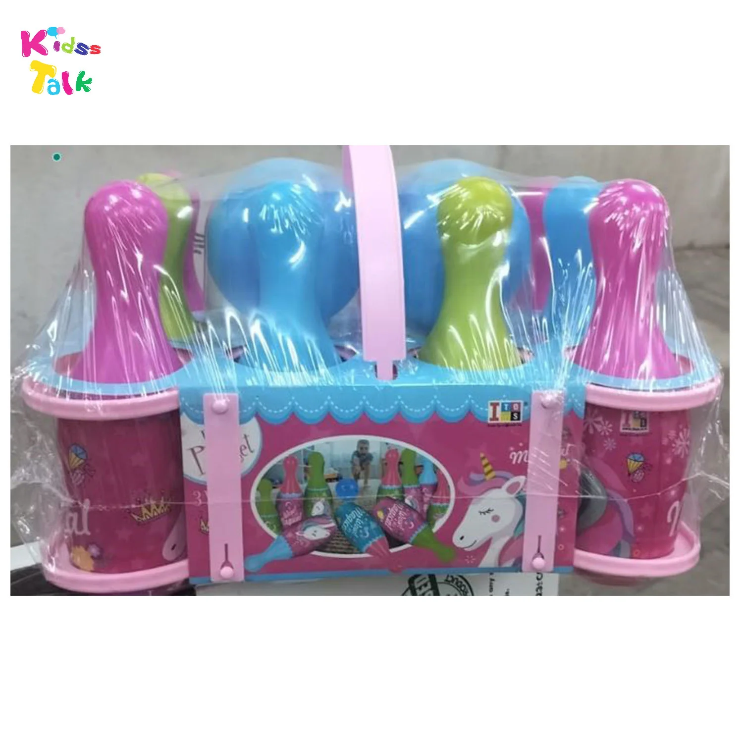 I Toys Bowling 10 Pin 2 Balls Set Unicorn