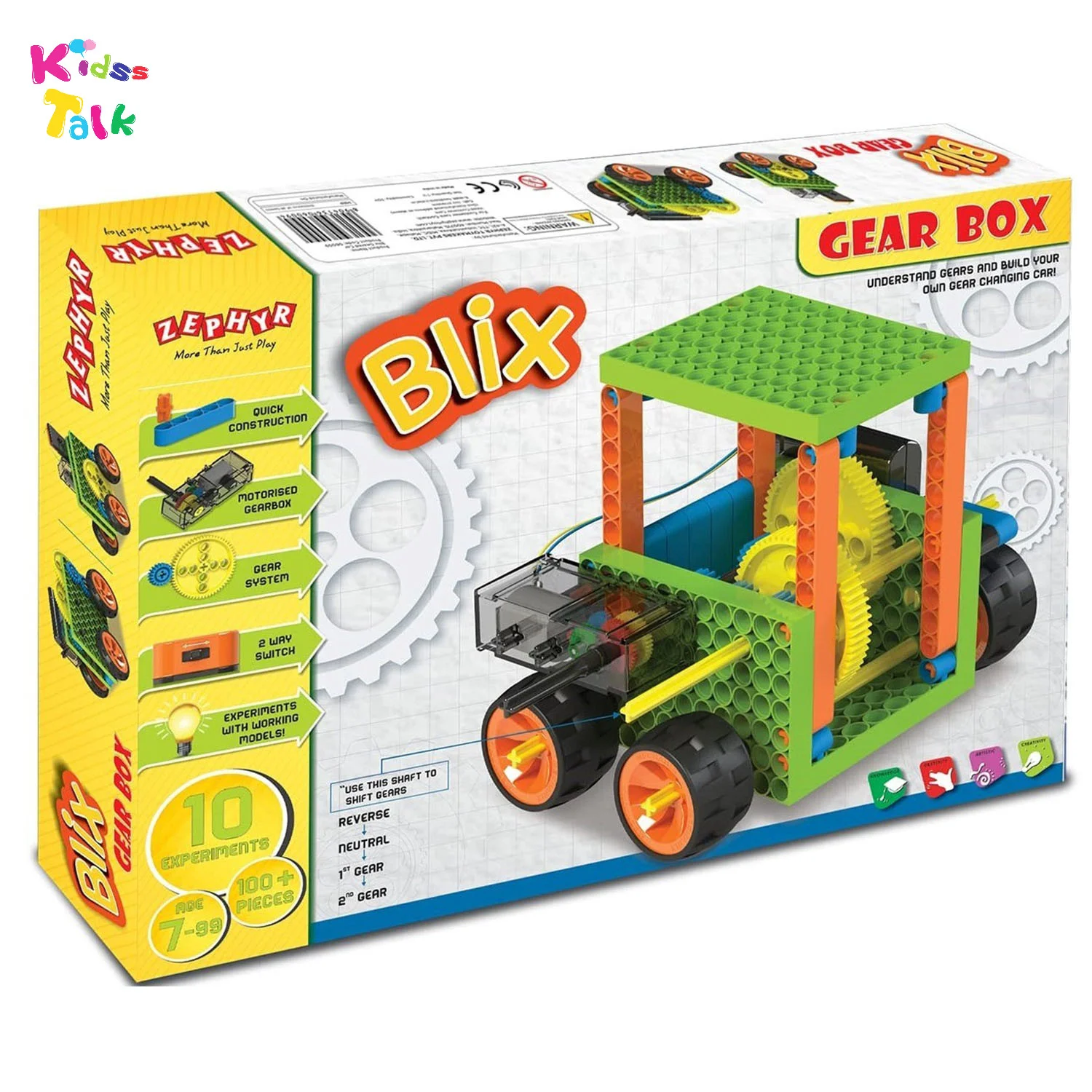 Zephyr Plastic Blix Gear Box 100pcs 10 Models