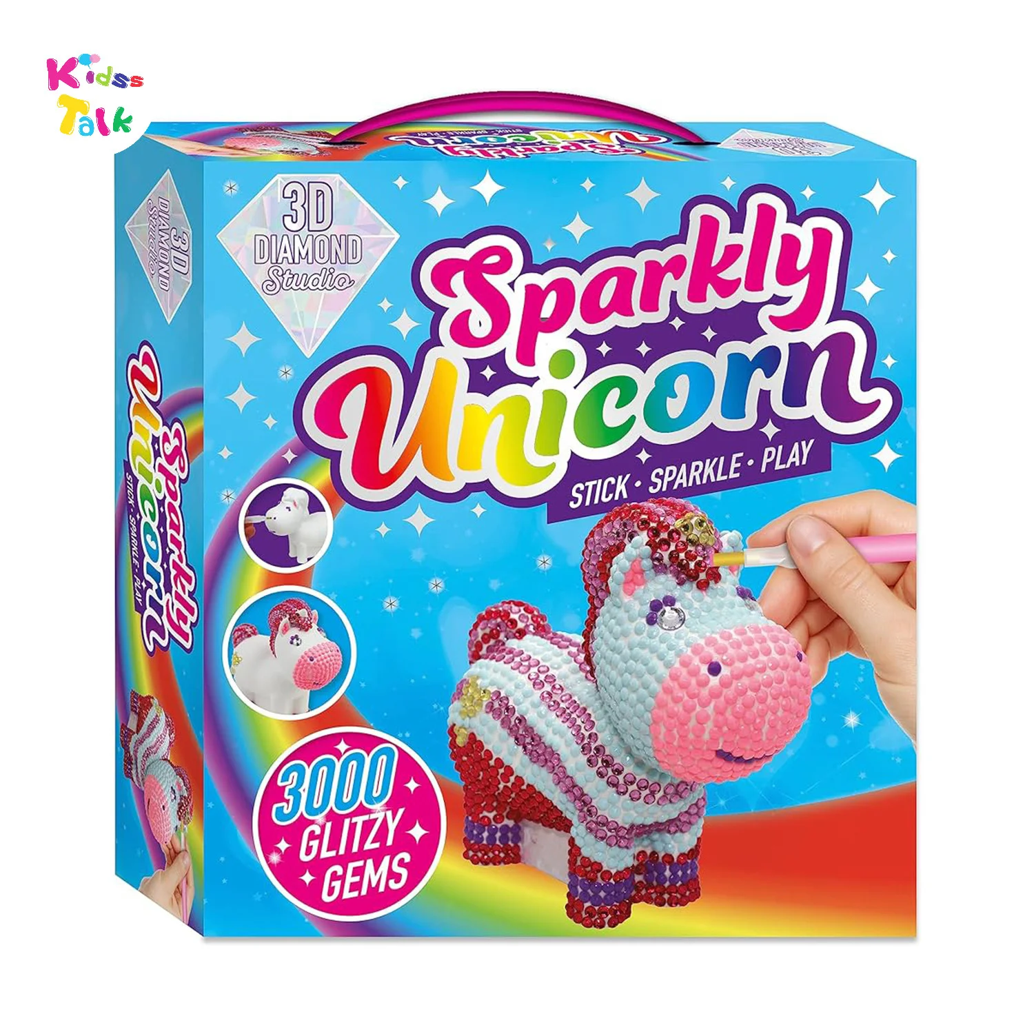 3d Diamond Studio Sparkly Unicorn