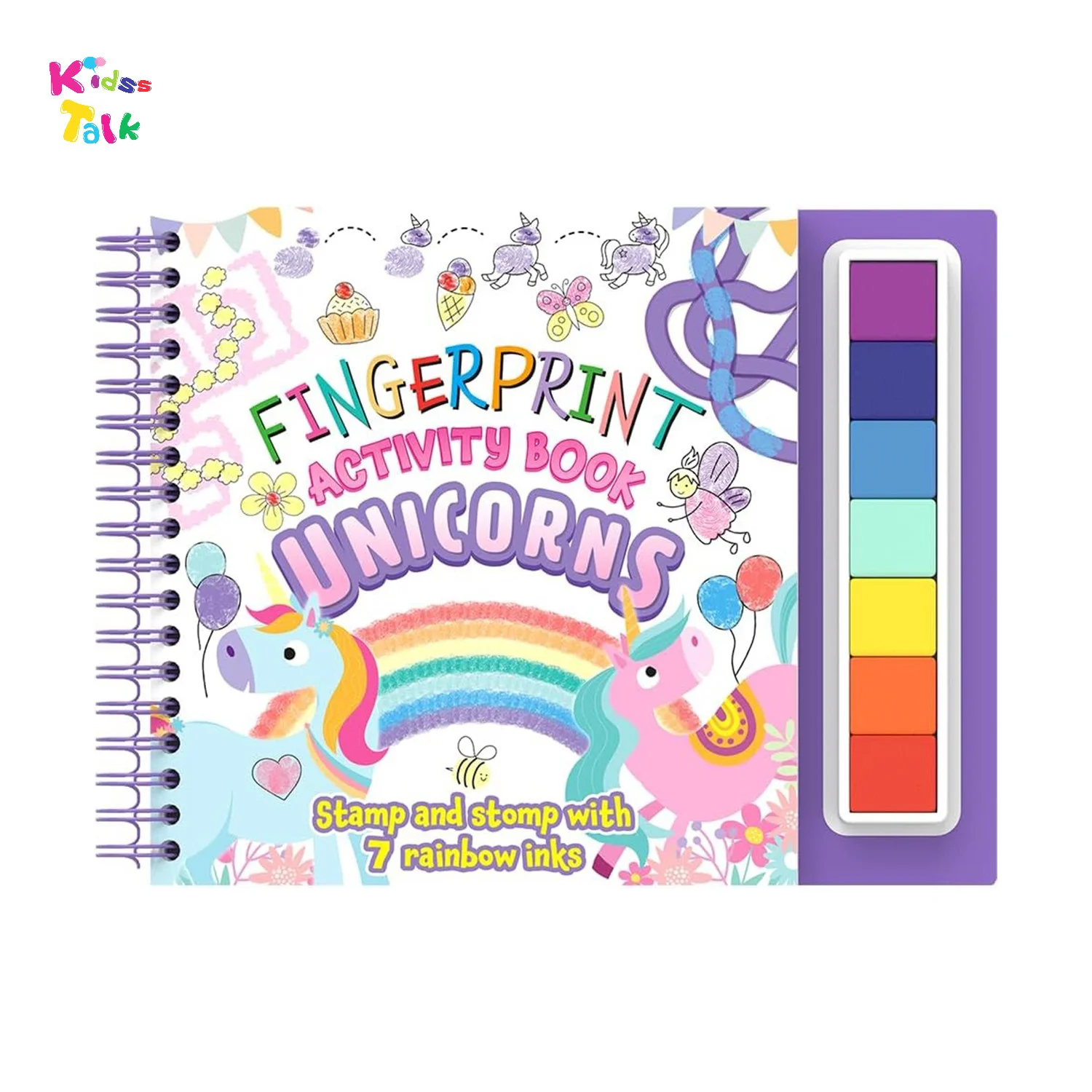 Fingerprint Activity Book Unicorns