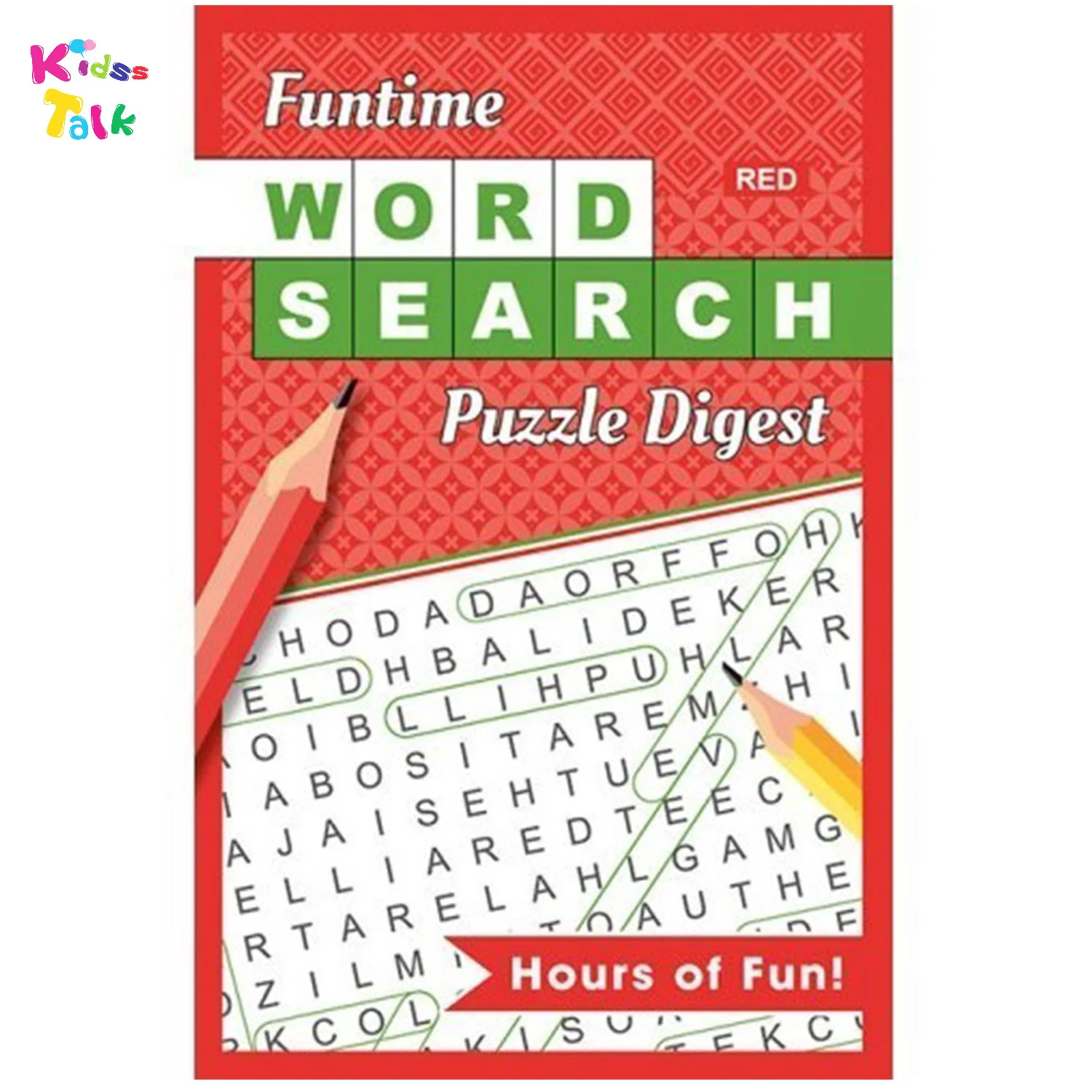 Funtime Word Search Puzzle Digest Red