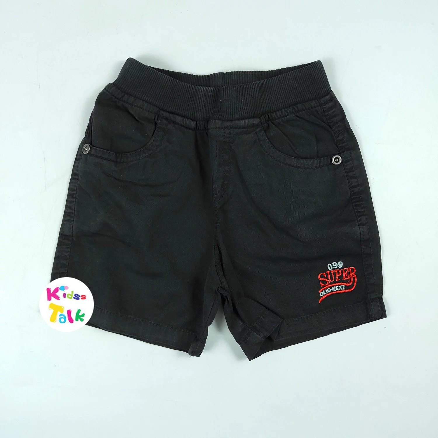 Soft Cotton Regular Fit Half Pant - Black