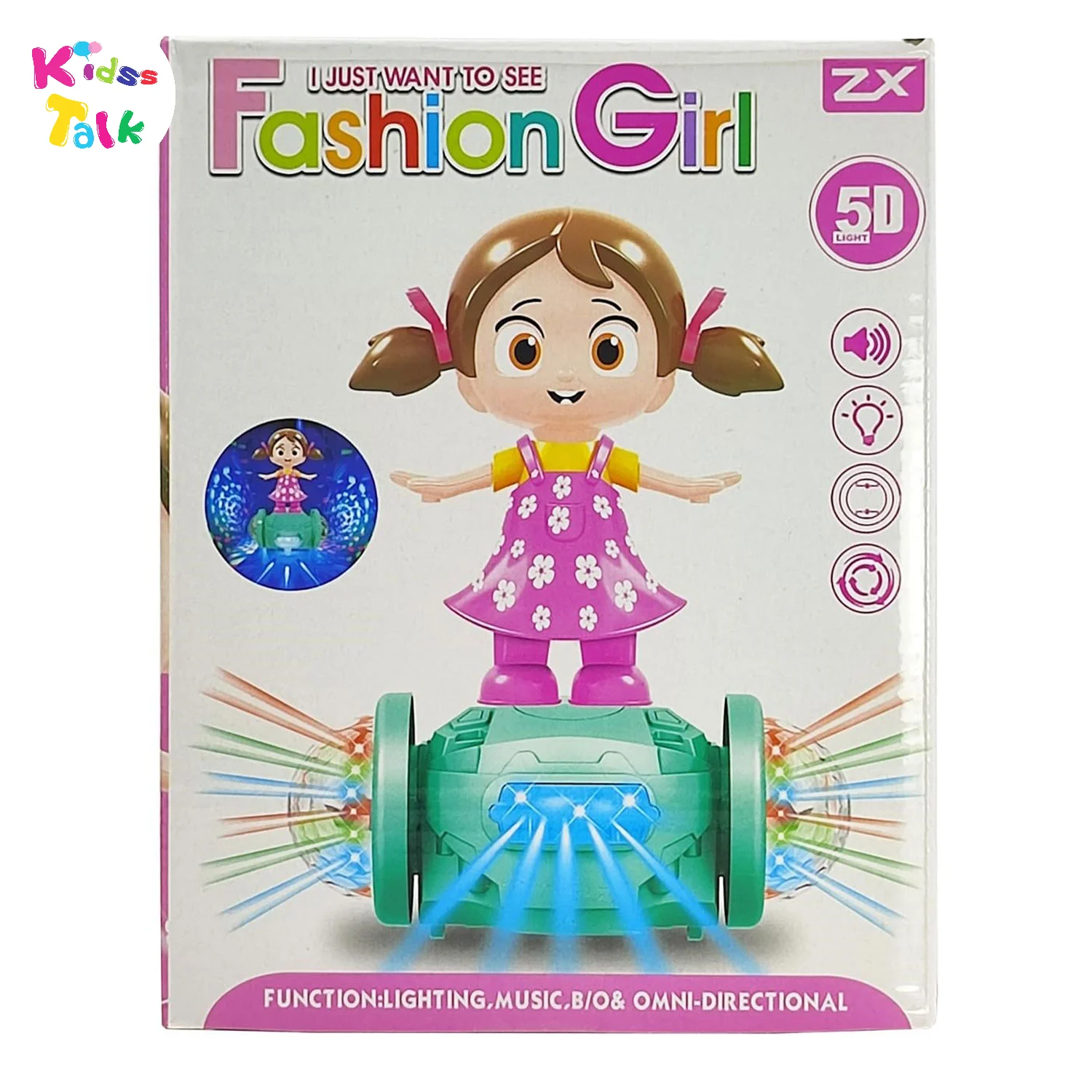 Fashion Girl Toy With Light And Music - Stylish Doll For Kids