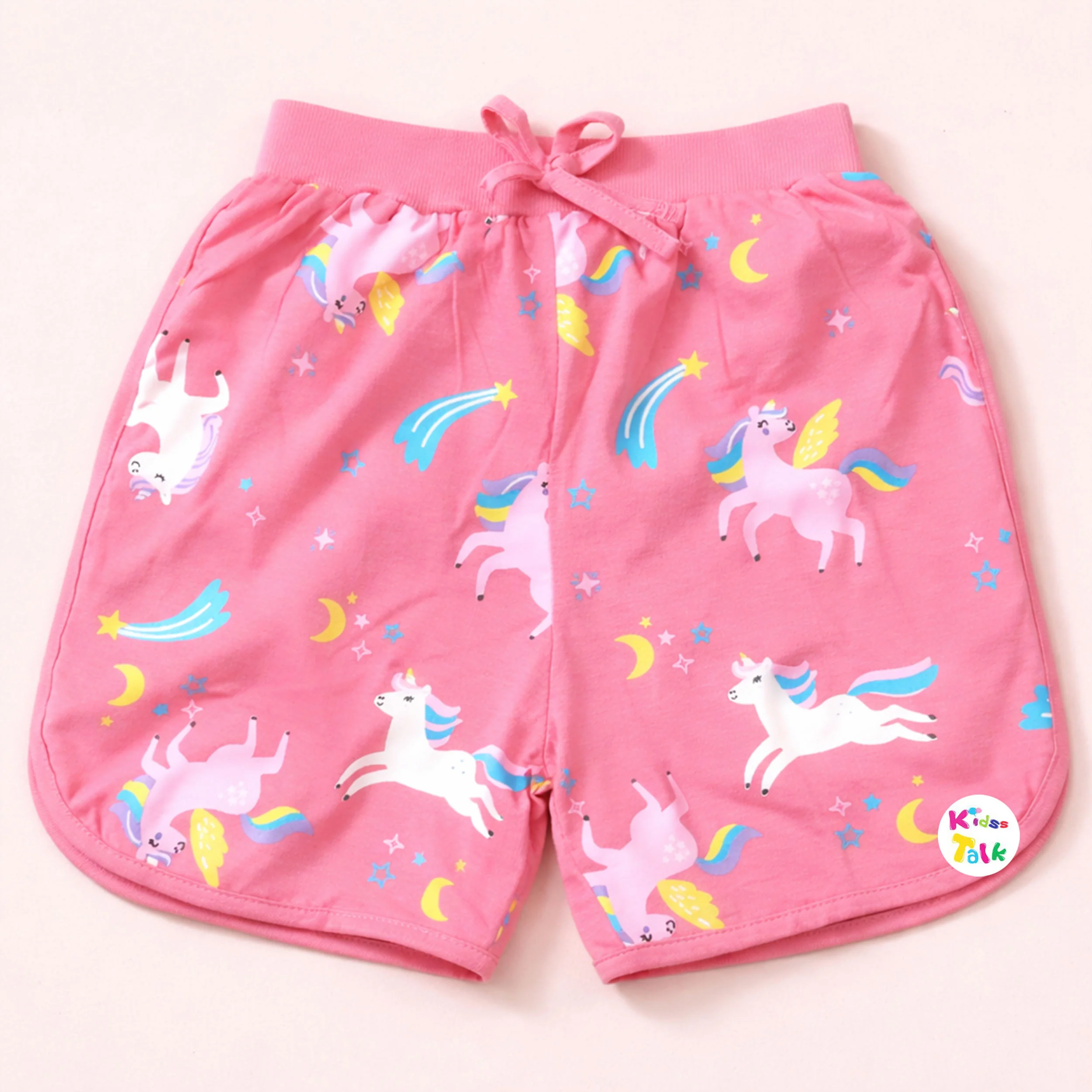 Cotton Knitted Regular Fit Shorts - Hot Pink