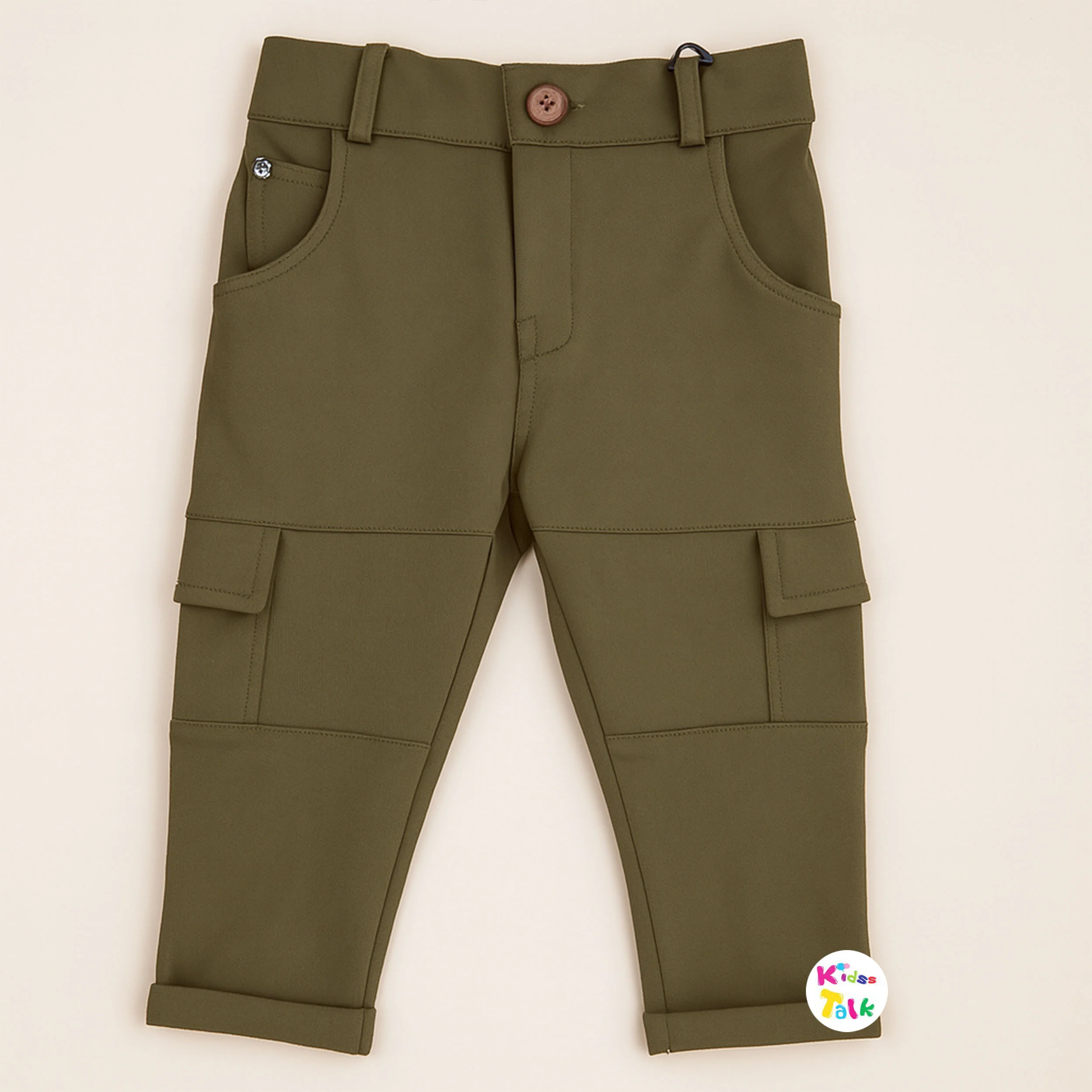 Soft Cotton Regular Fit Cargo Full Length Pant - Brown