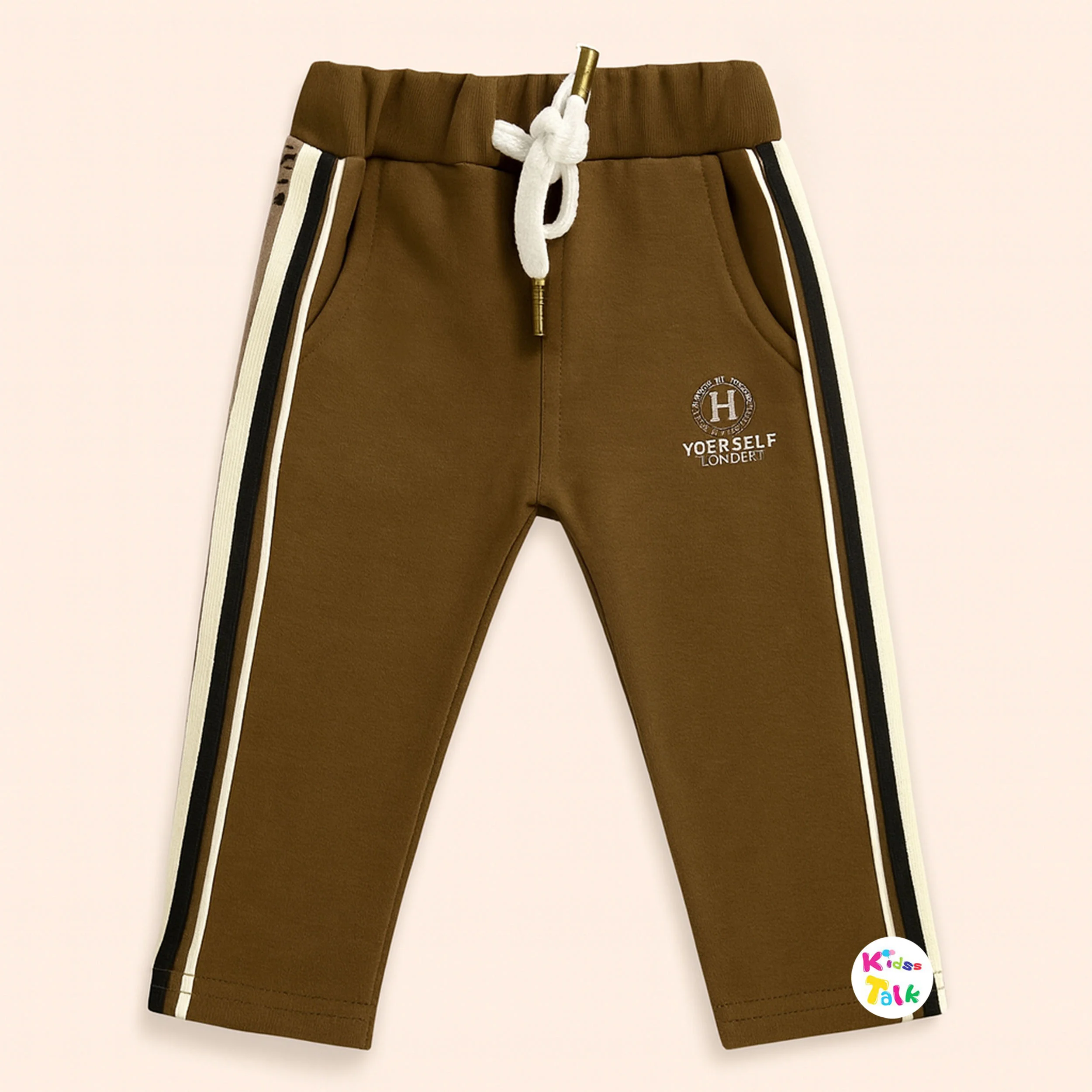 Cotton Regular Fit Full Length Pant - Brown