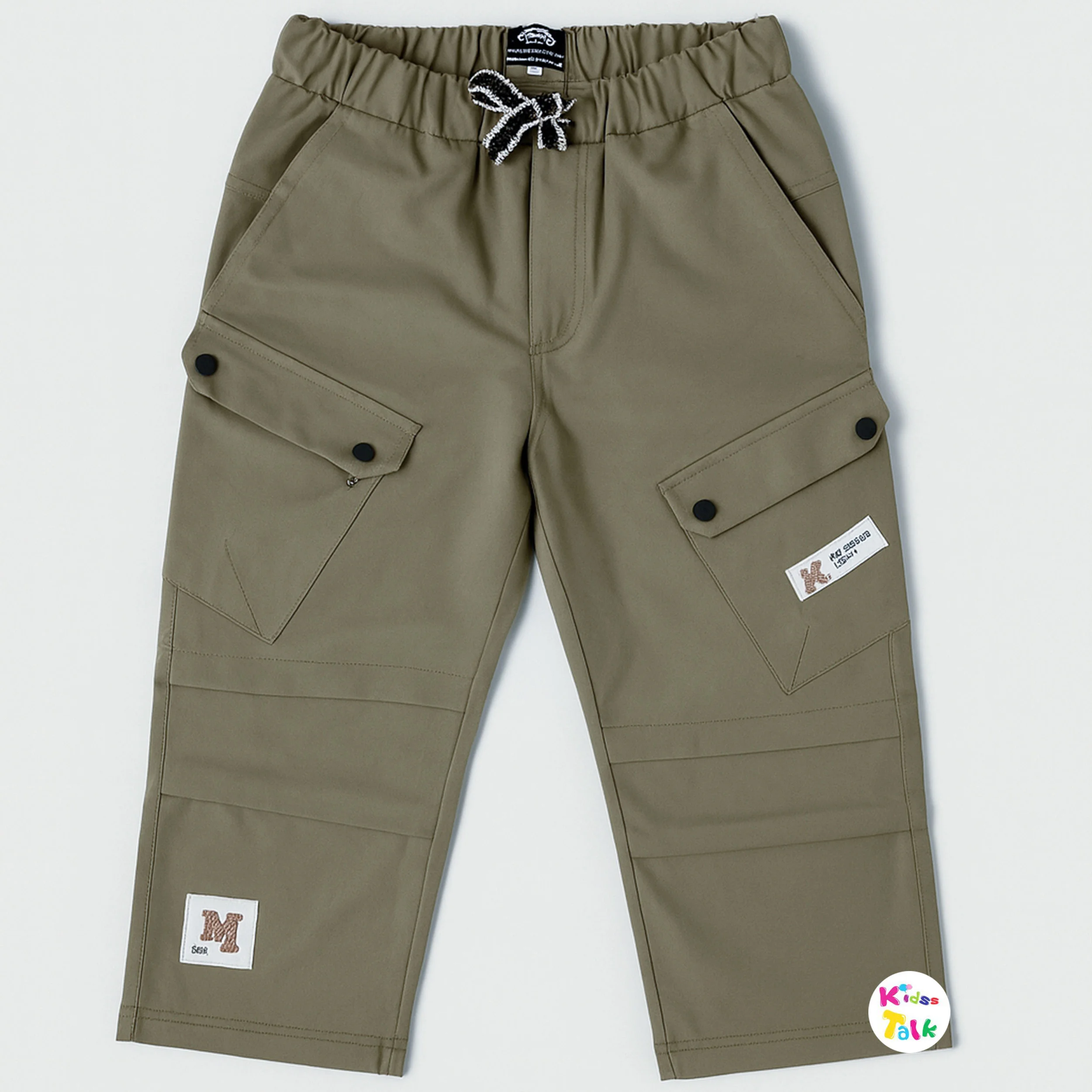 Soft Cotton Cargo Full Length Pant - Beige