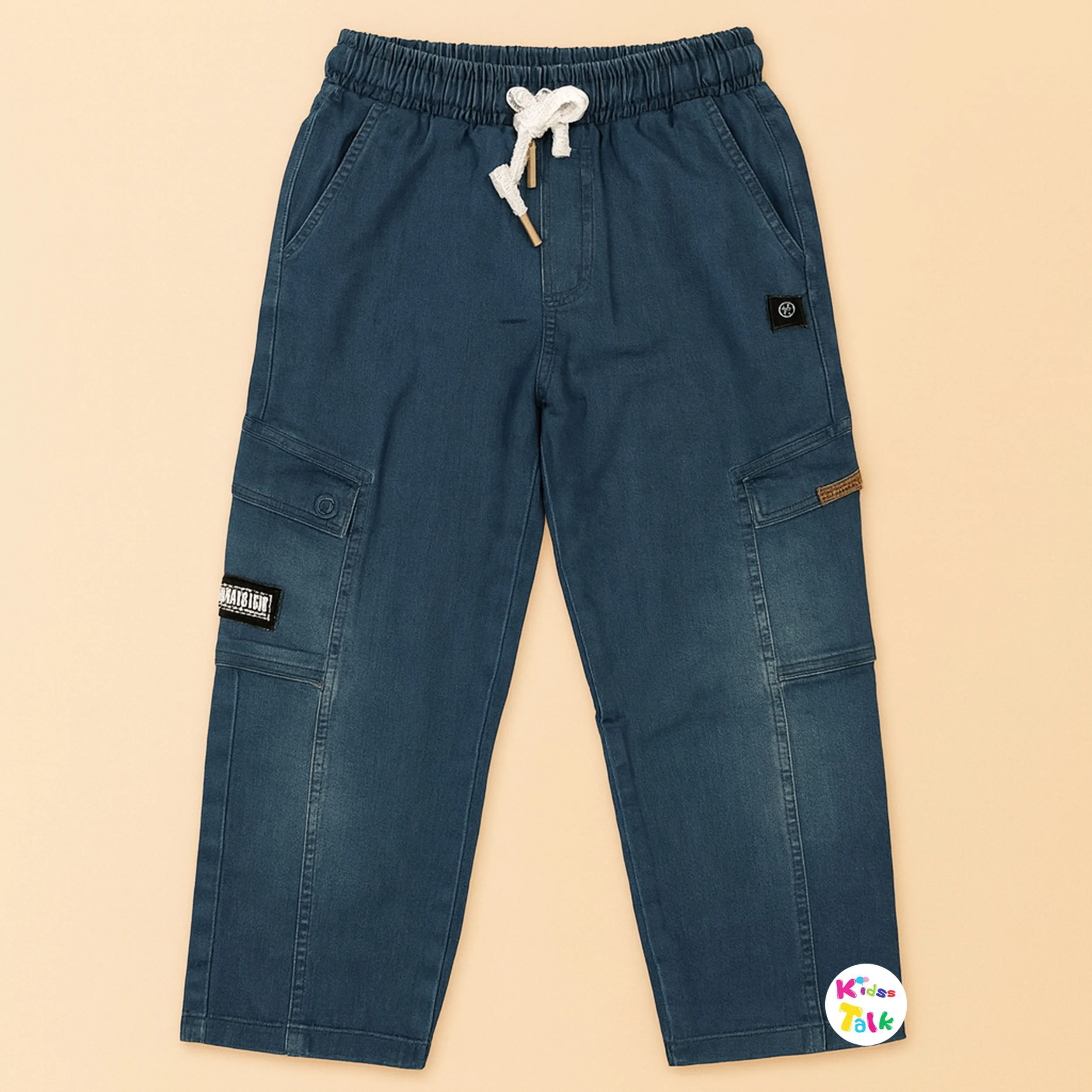 Denim Regular Fit Full Length Pant - Dark Grey