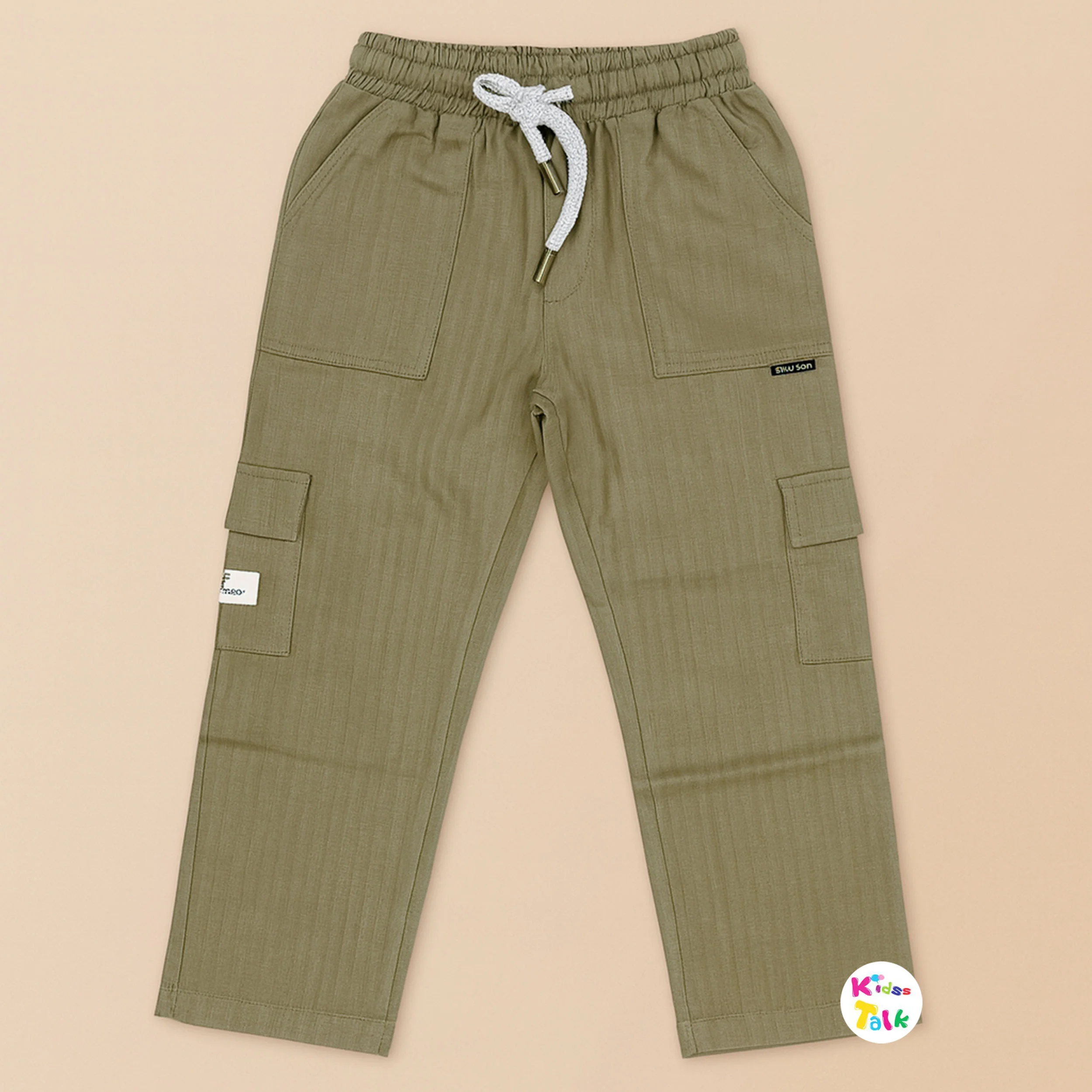 Soft Cotton Regular Fit Cargo Full Length Pant - Brown