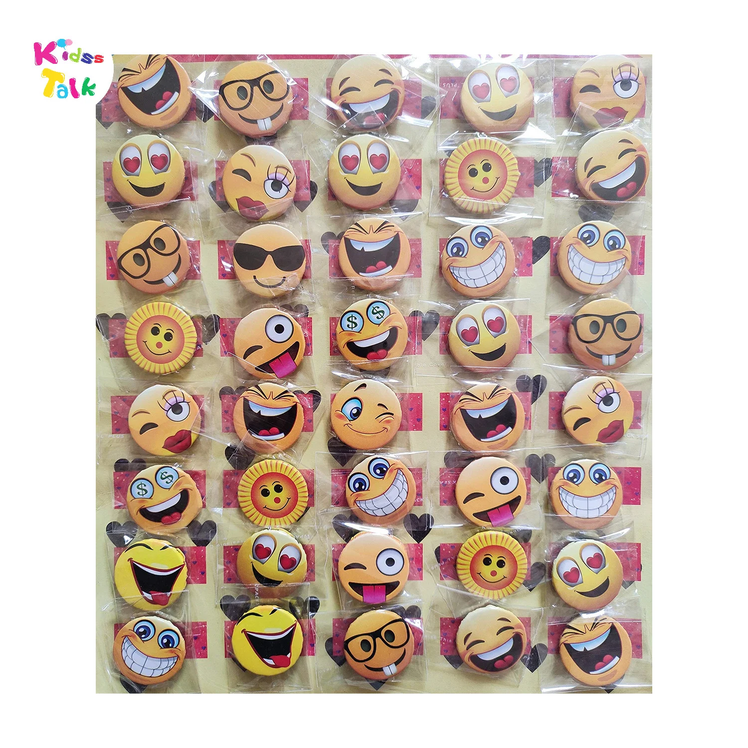 Smiley Badge Characters