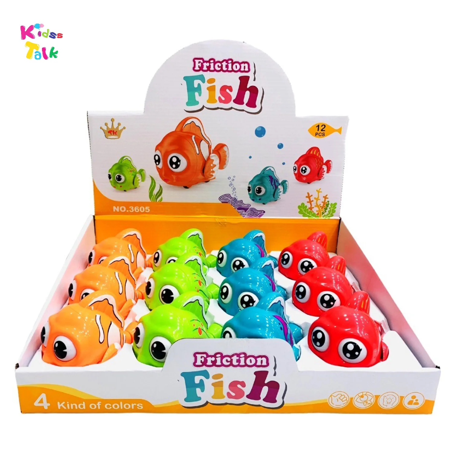 Friction Fish Cartoon