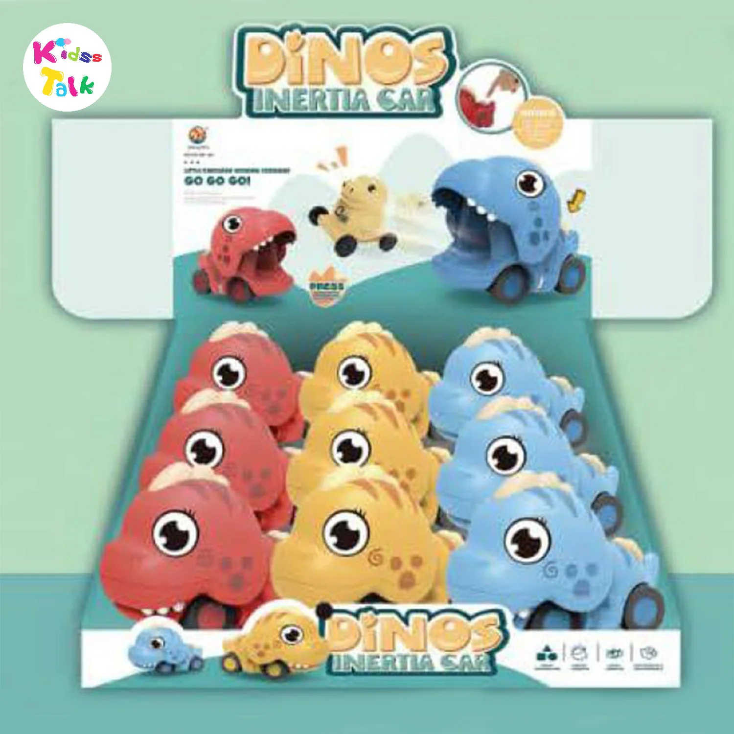 Dino With Little Dino Inertia Car